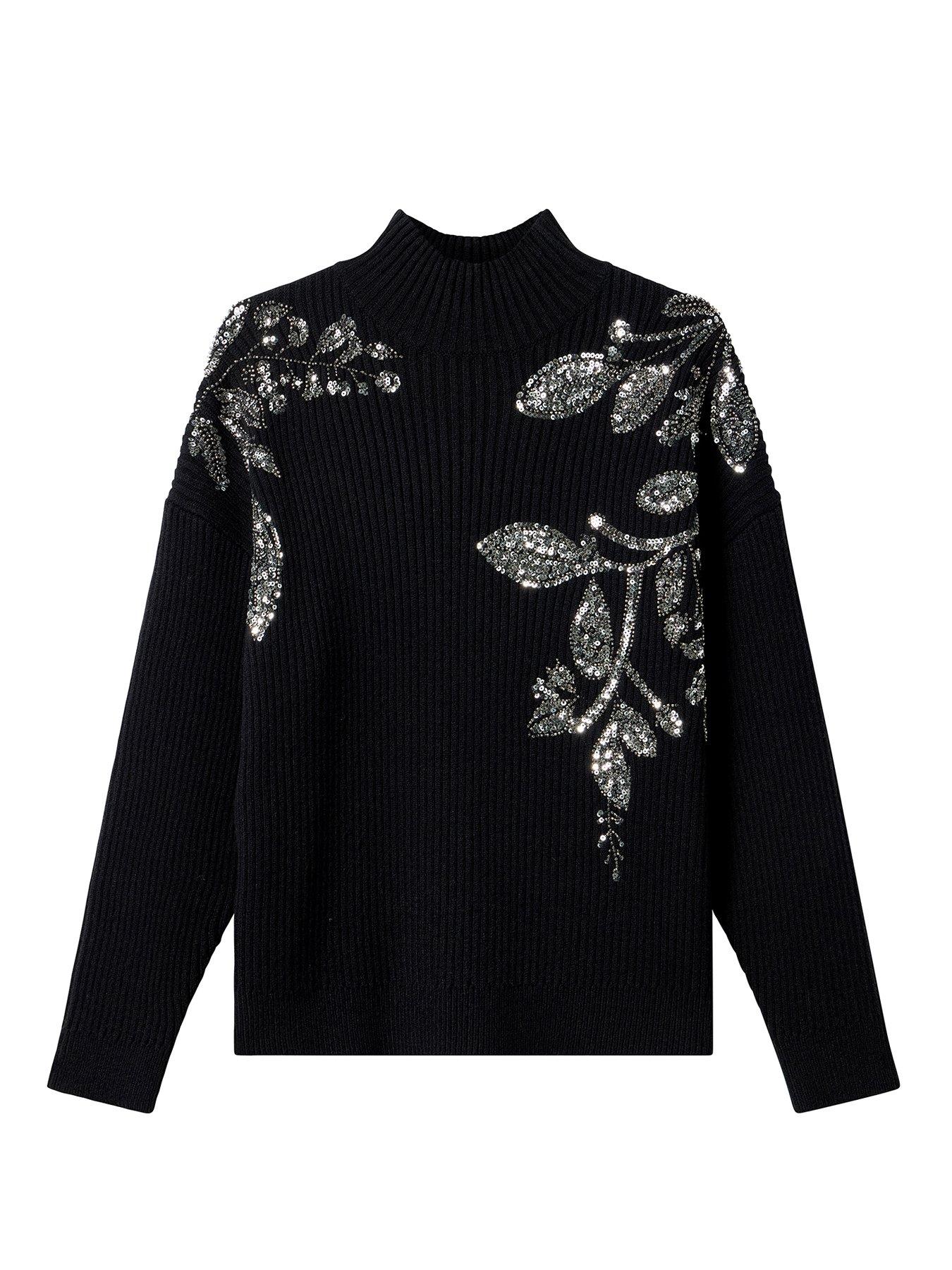 Image 5 of 5 of Joe Browns All That Sparkles Sequin Jumper - Black