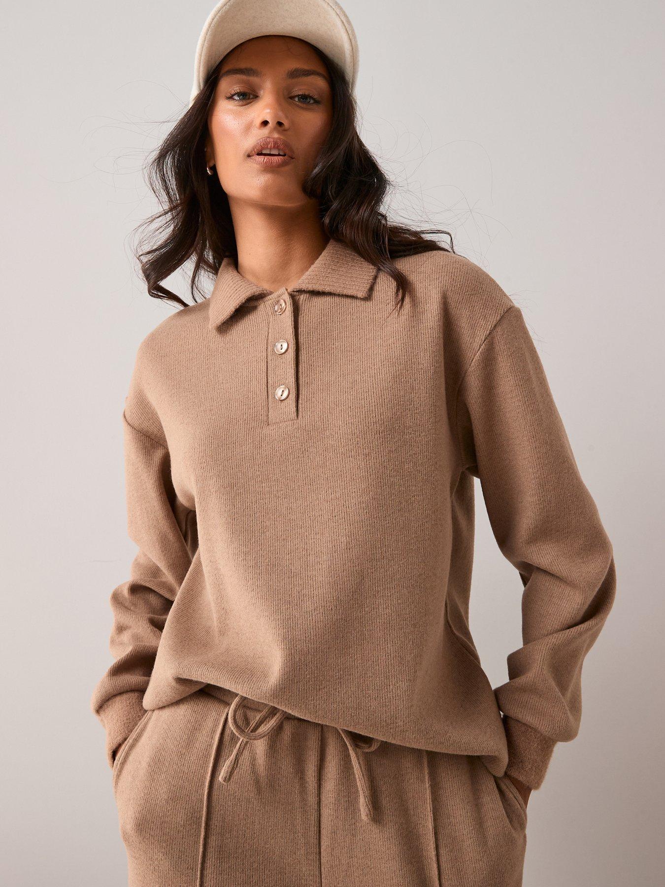 Image 6 of 6 of The Very Collection Button Through Soft Touch Co-ord - Neutral