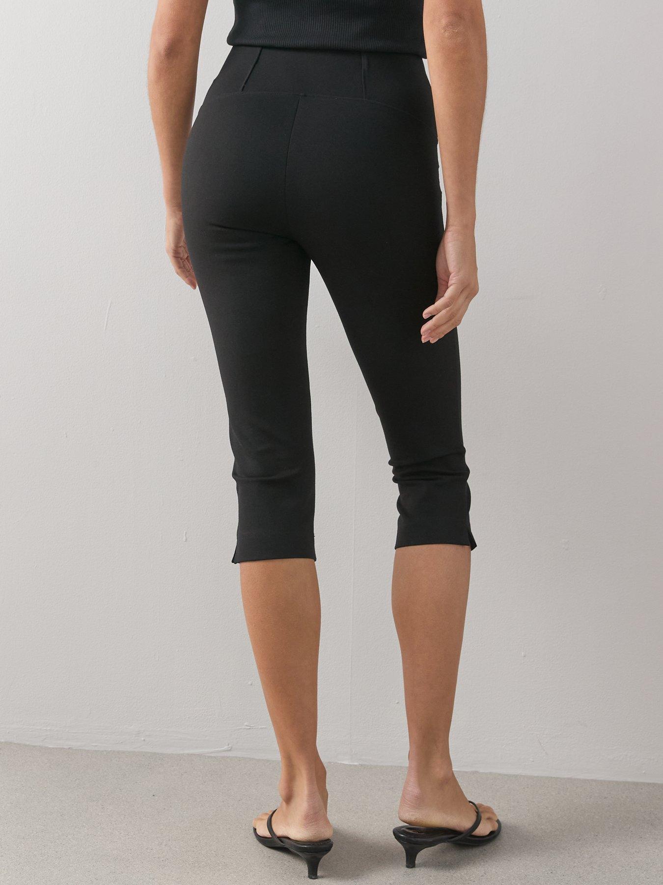 stillFront image of the-very-collection-capri-ponte-legging-black