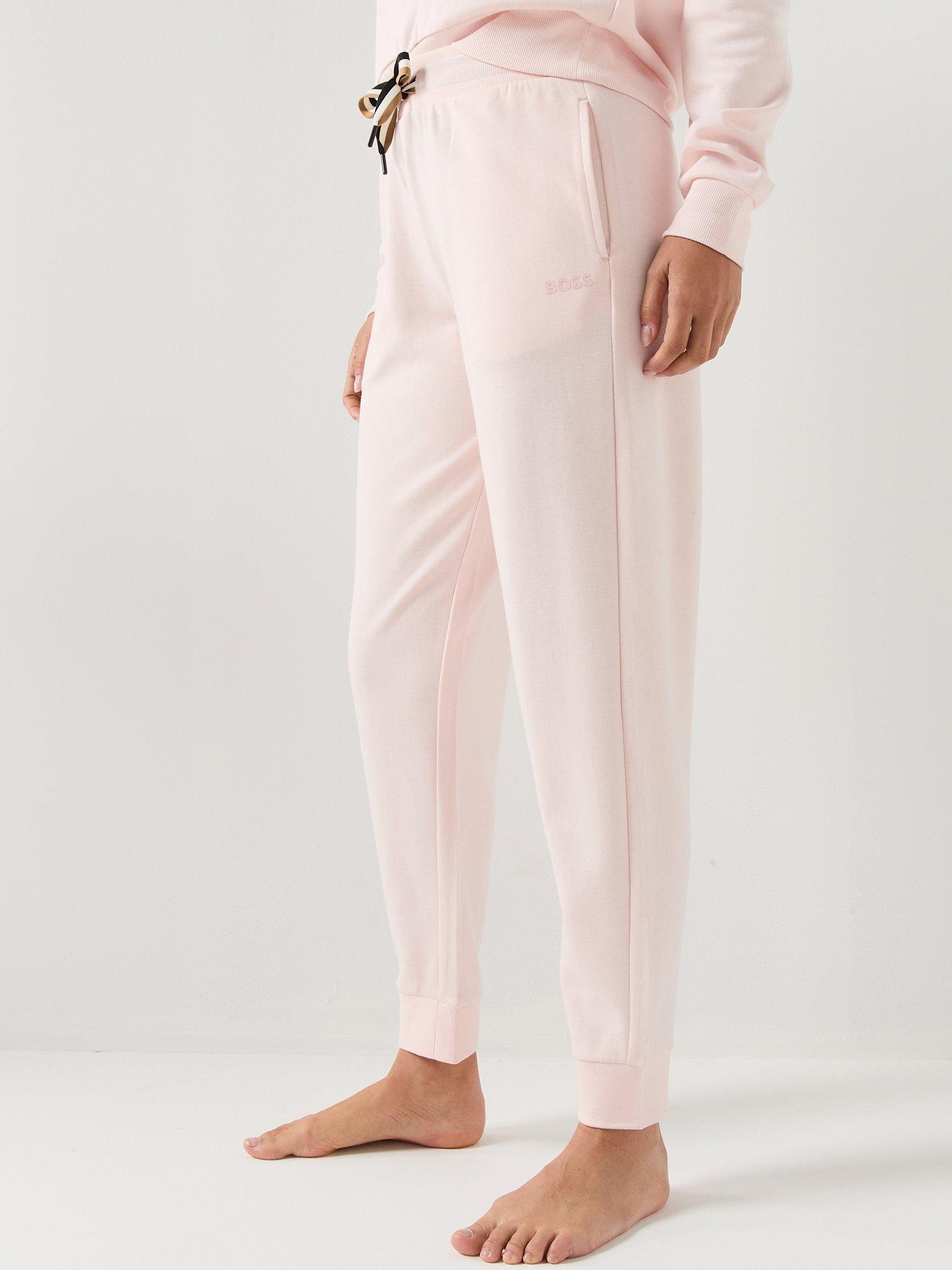Image 1 of 5 of BOSS Stripe Cuffed Joggers - Pink