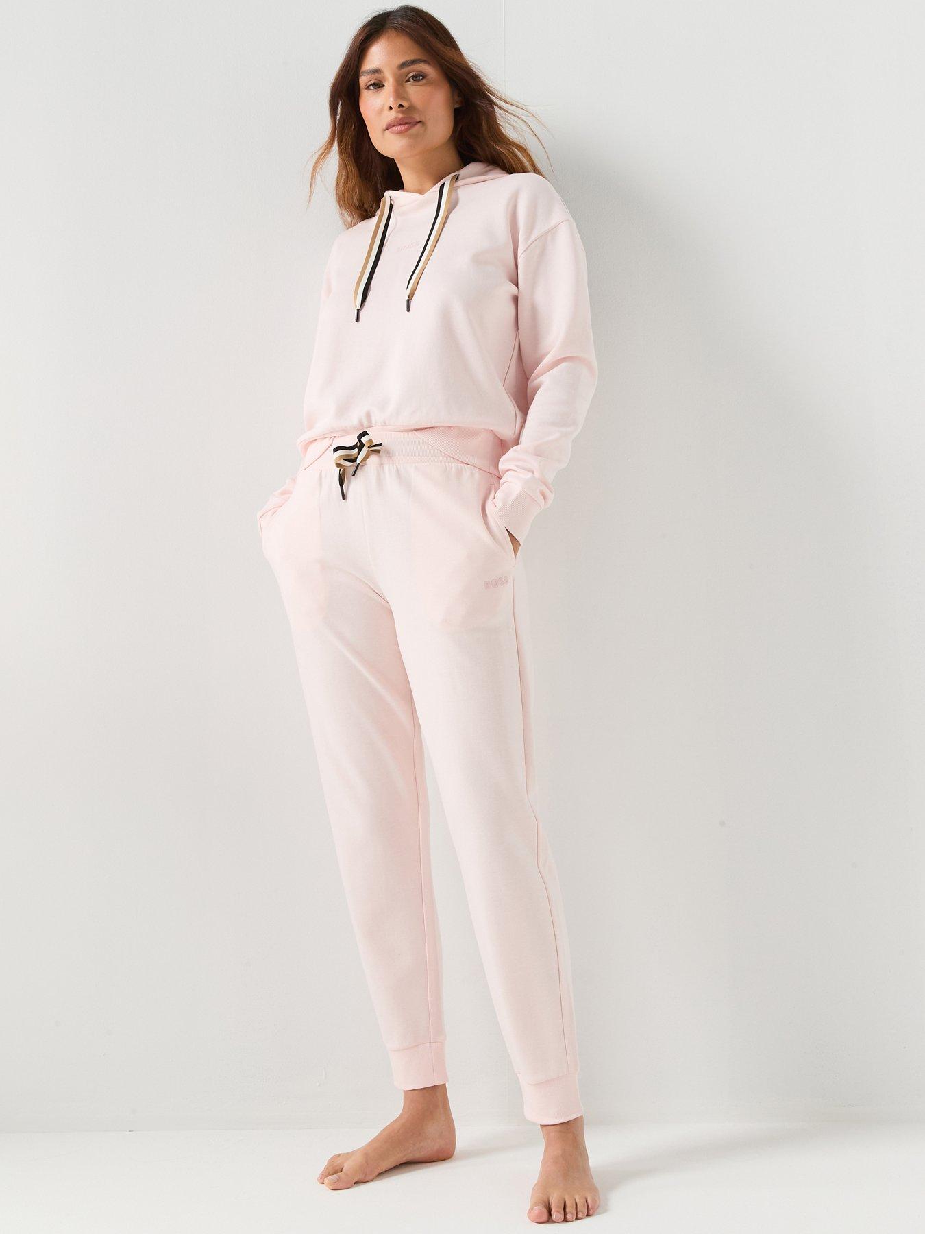 Image 3 of 5 of BOSS Stripe Cuffed Joggers - Pink