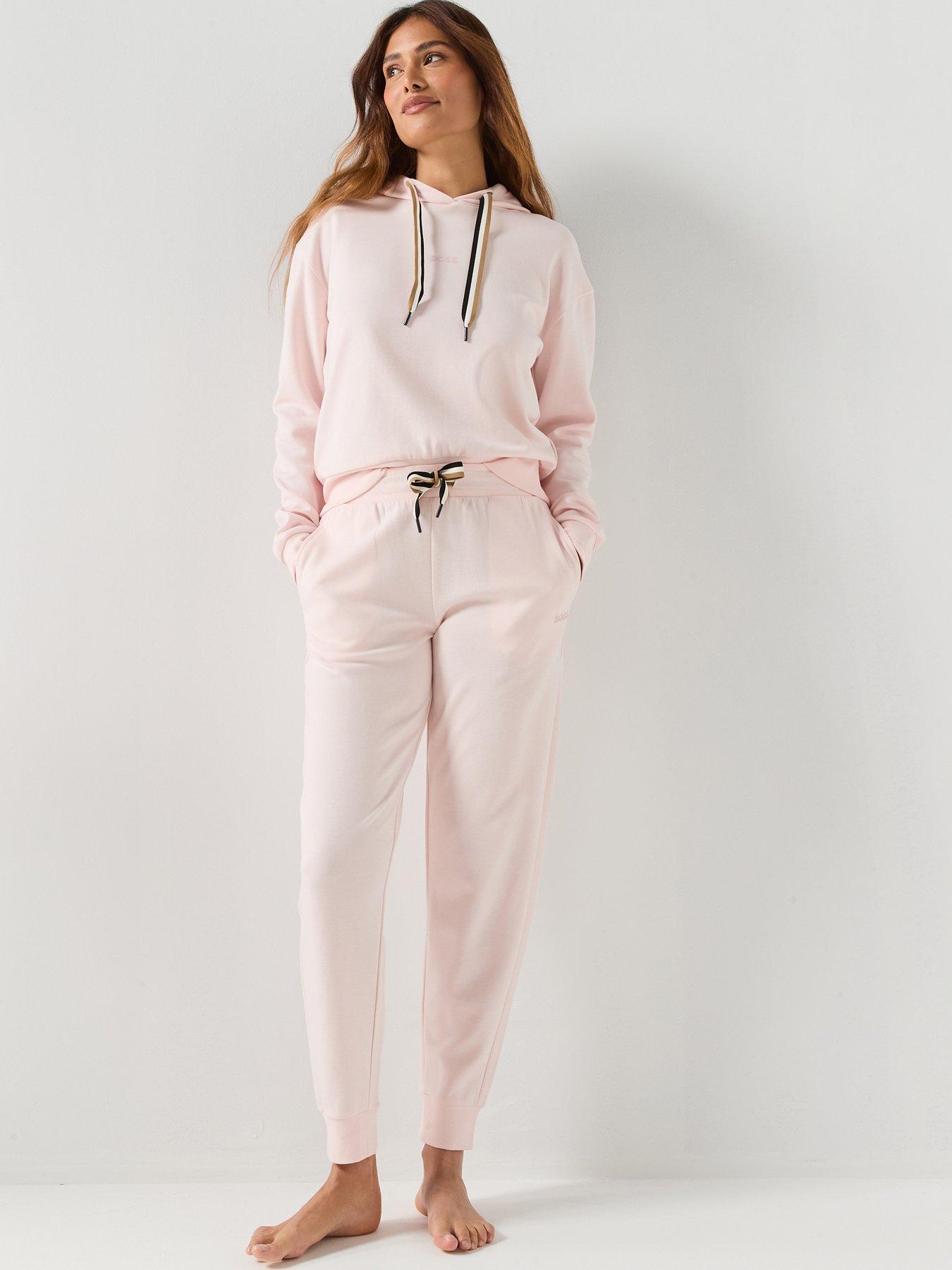 Image 5 of 5 of BOSS Stripe Cuffed Joggers - Pink