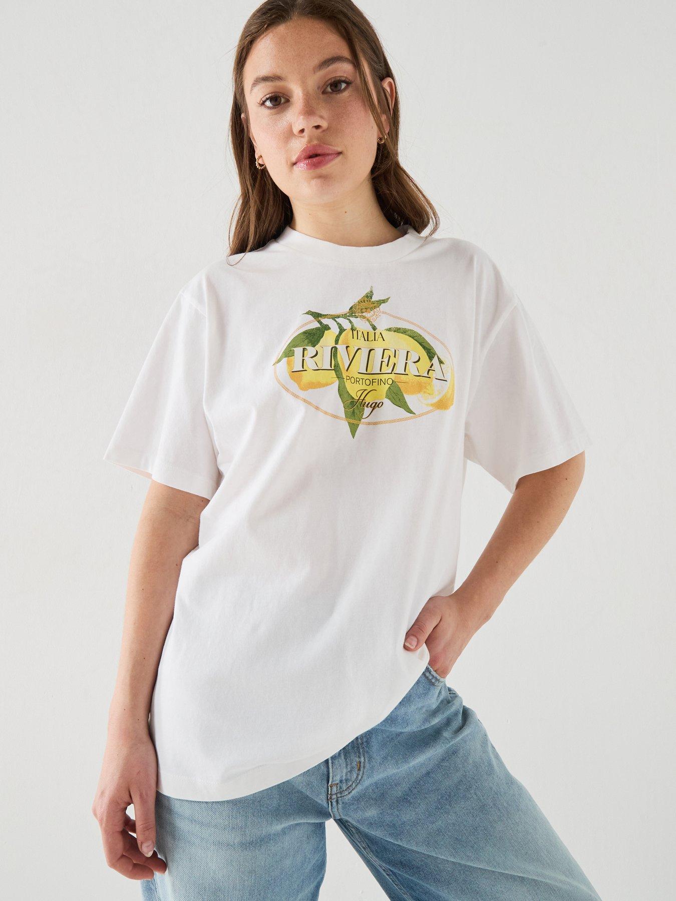 HUGO Vintage Graphic T-Shirt - White