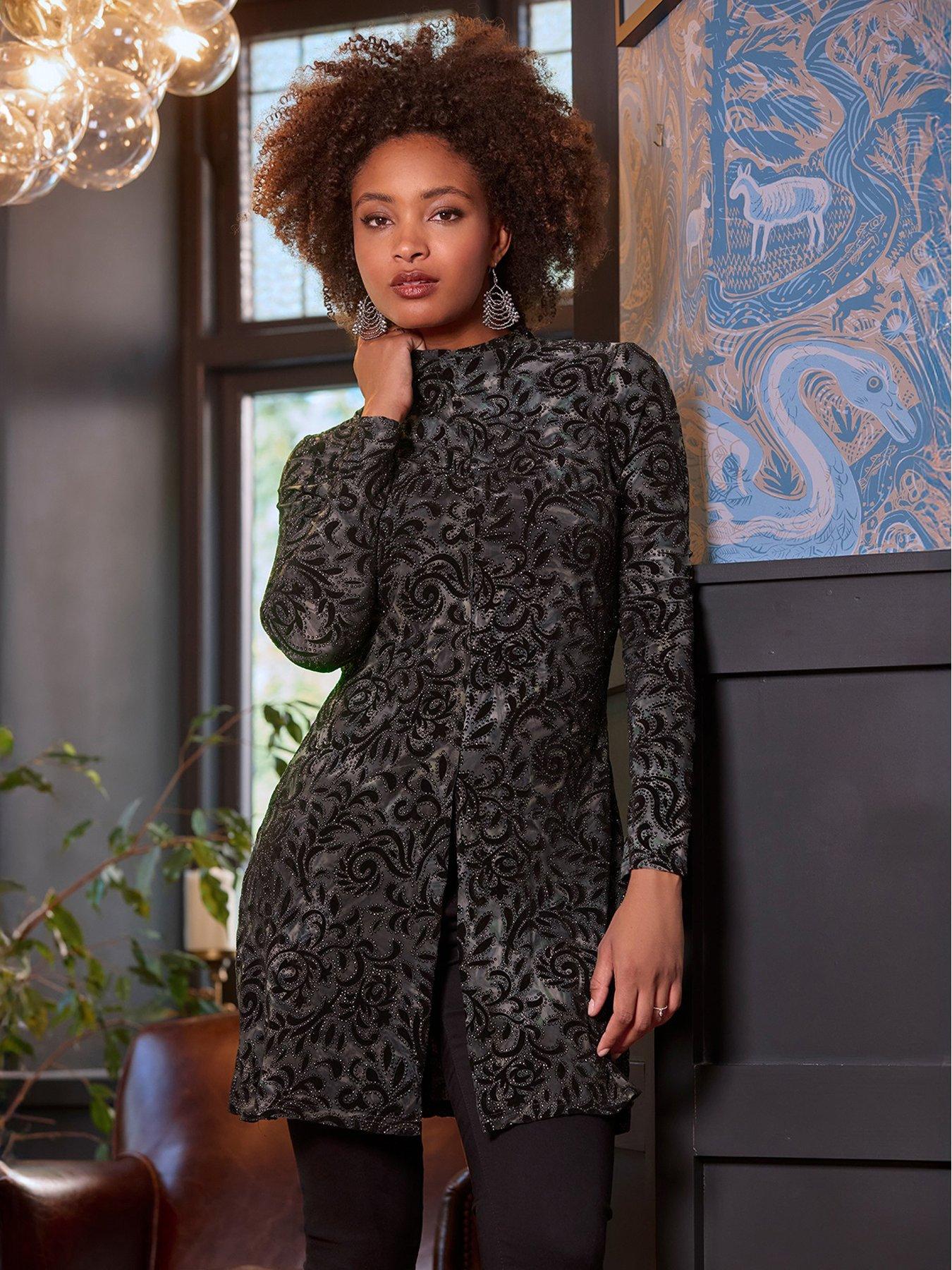 Joe Browns Winter Nights Tunic Top - Charcoal