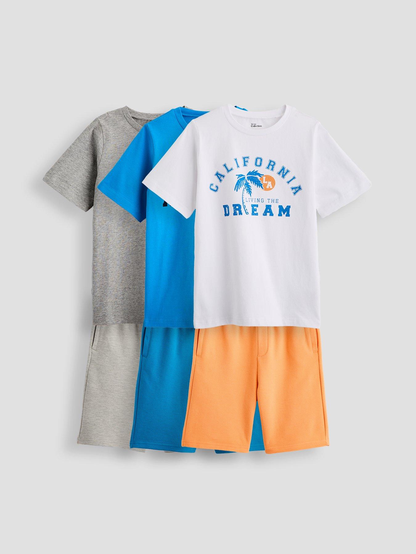 The Very Collection 3 Pack T-Shirt  &  Shorts Set - Multi