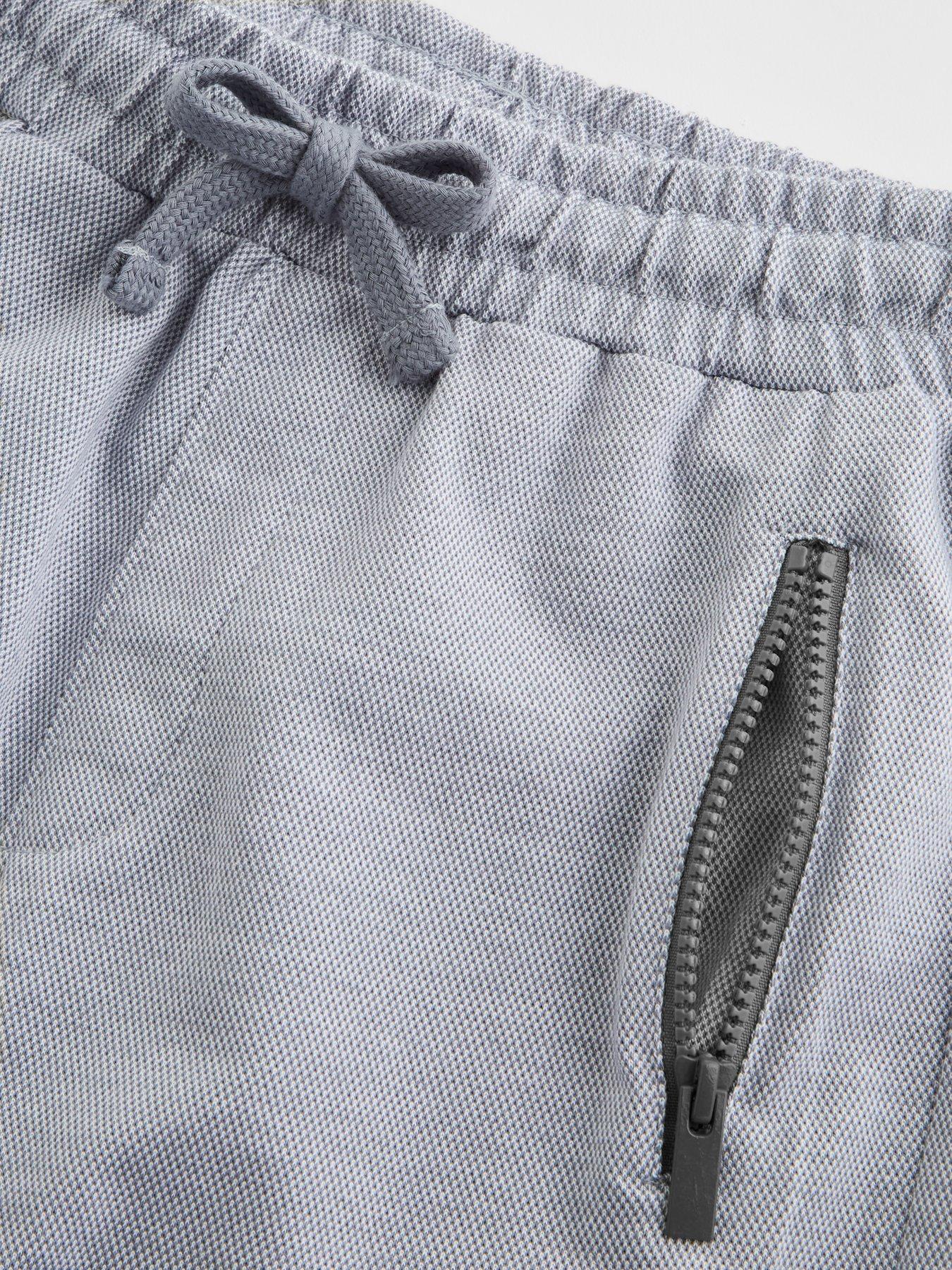Image 4 of 5 of The Very Collection Boys Pique Top And Pin Tuck T-Shirt &amp; Shorts Set - Grey