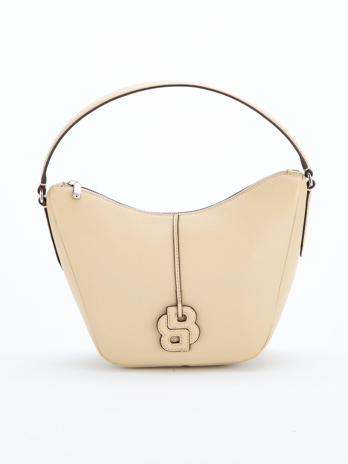 Image 1 of 6 of BOSS Annet Small Hobo Bag - Beige