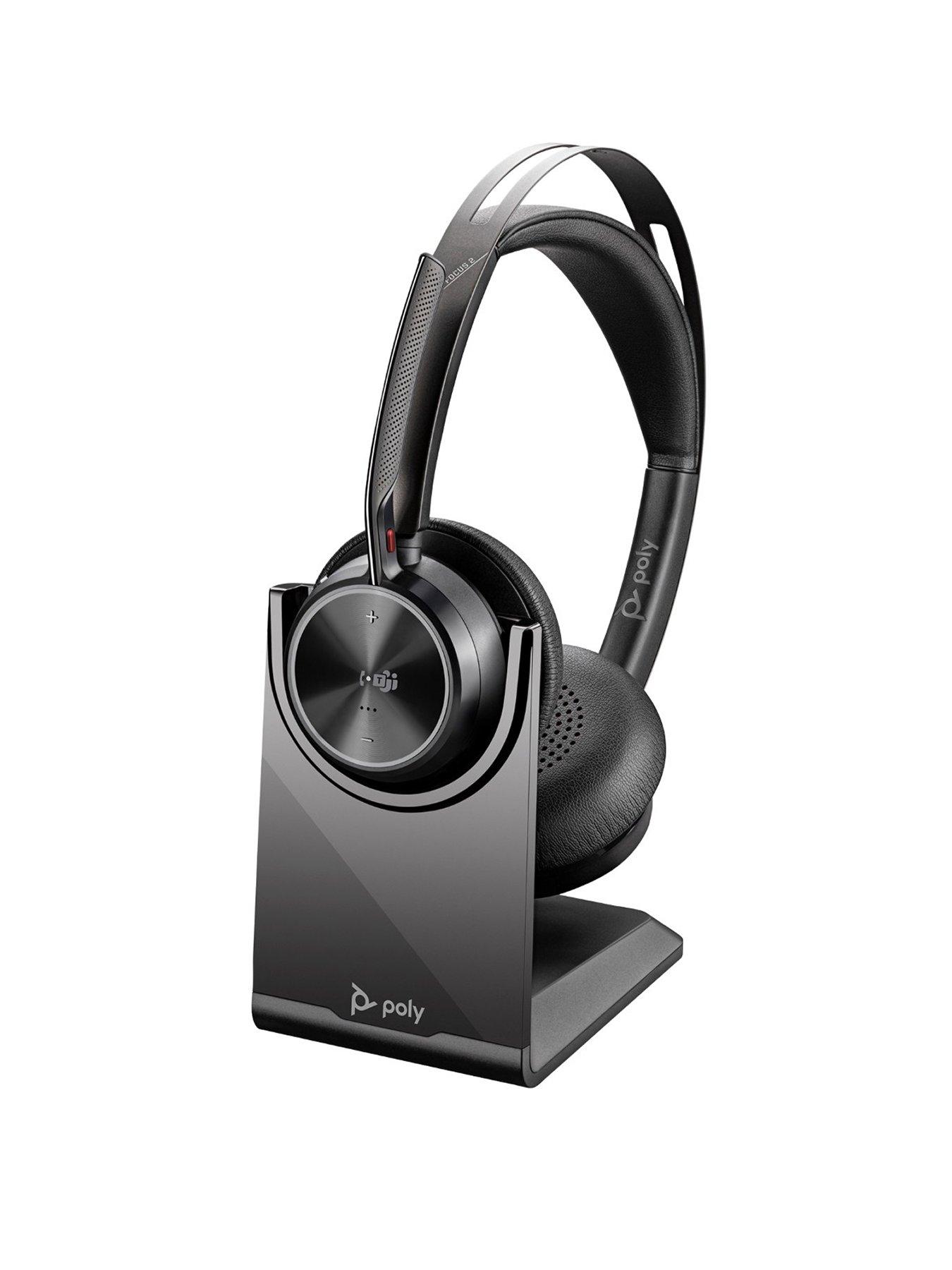 Poly Voyager Focus 2-M USB-C-C Headset USB-C/A Adapter Charging Stand WW