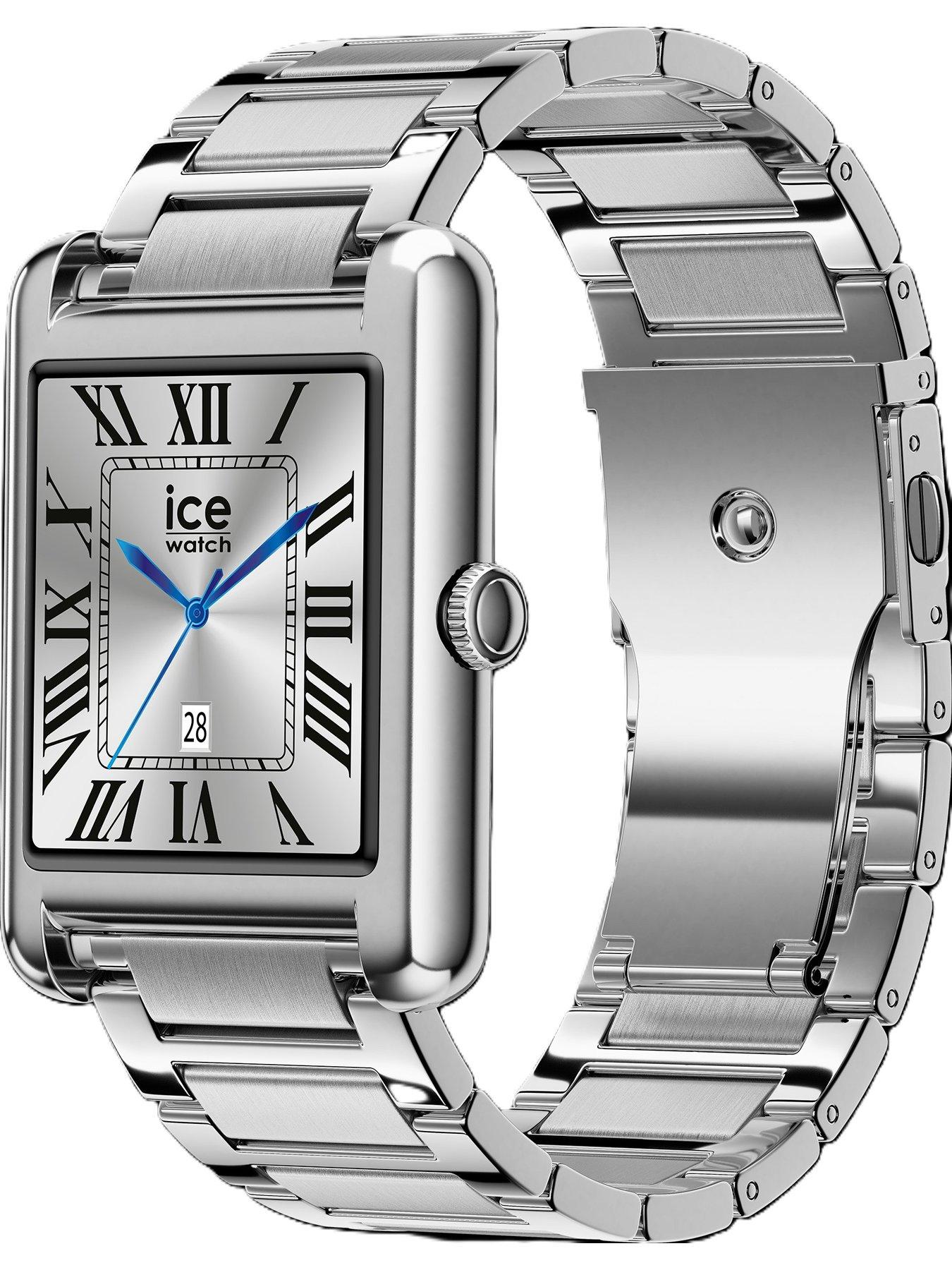  image of ice-watch-silver-ip-multi-linked-bracelet-smart-watch