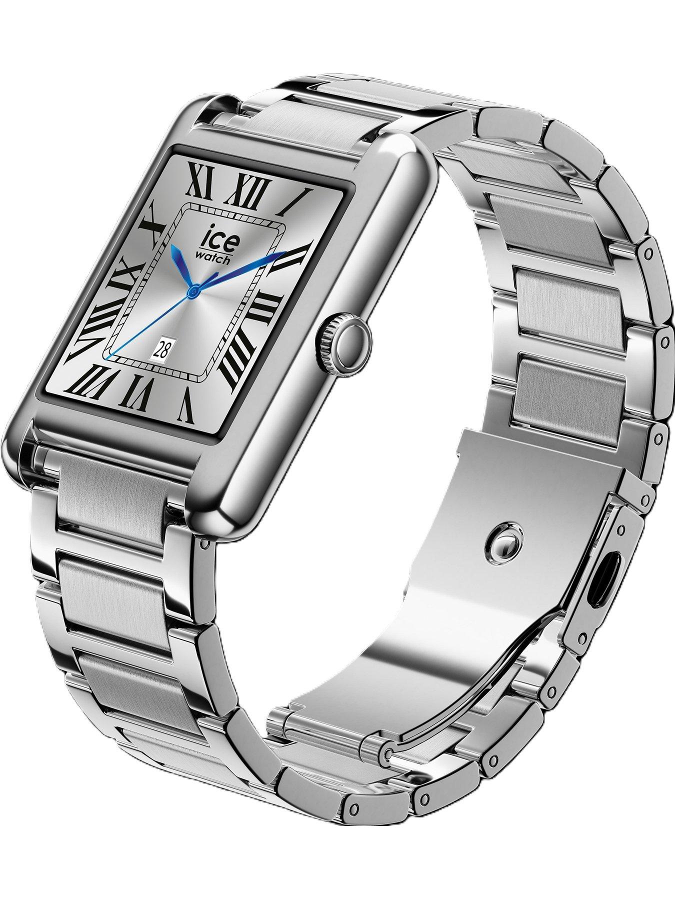  image of ice-watch-silver-ip-multi-linked-bracelet-smart-watch