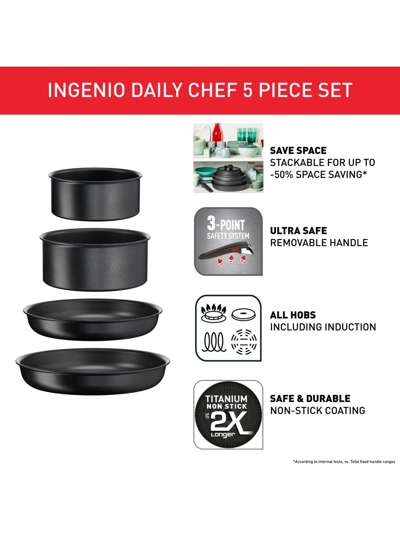 Image 3 of 8 of Tefal Ingenio Daily Chef 5pc Starter Set