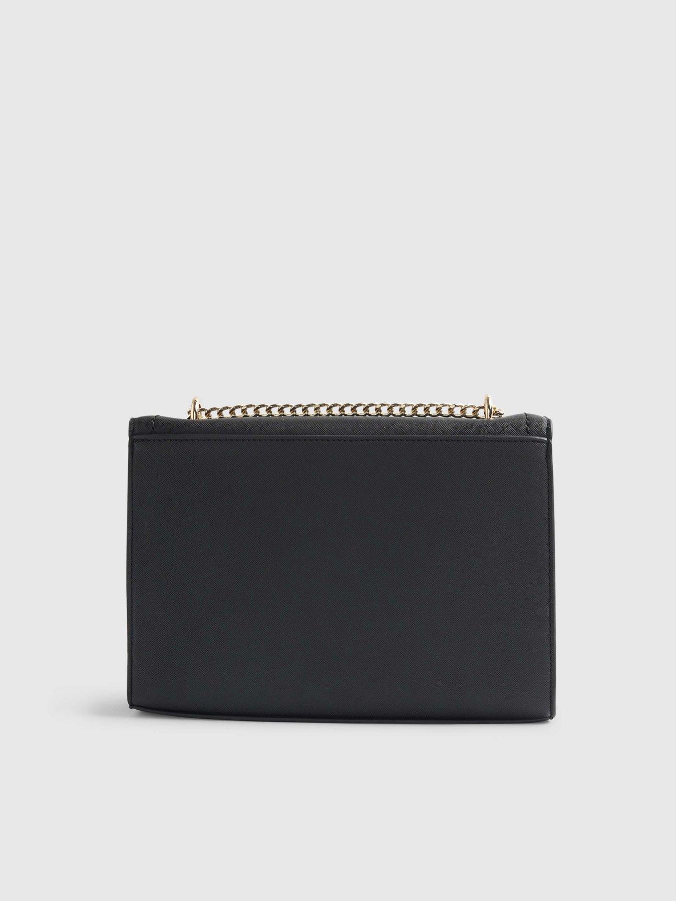  image of river-island-black-monogram-pocket-front-shoulder-bag