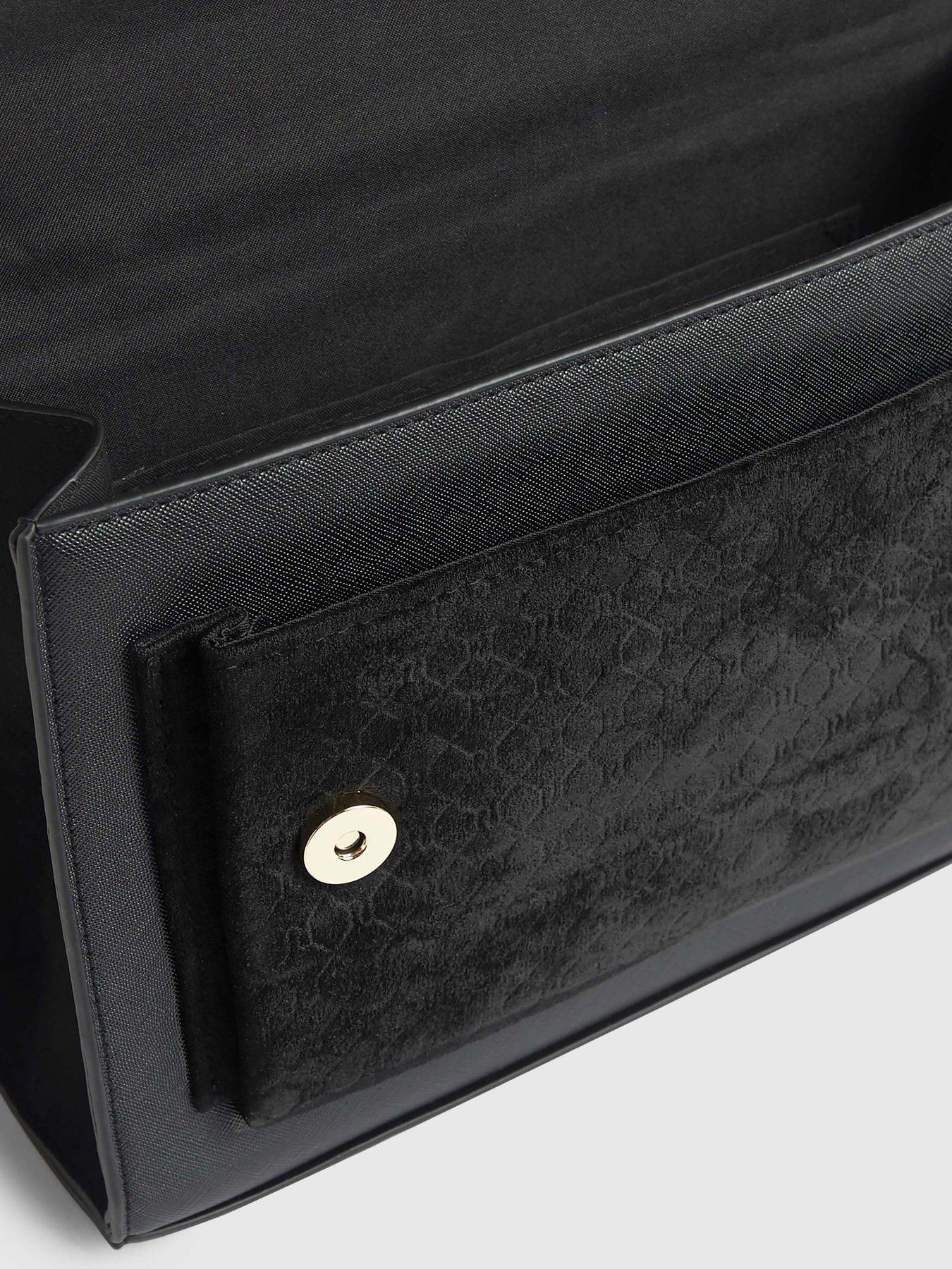  image of river-island-black-monogram-pocket-front-shoulder-bag