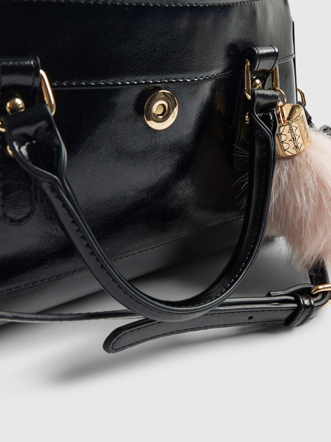  image of river-island-charmed-padlock-tote-black