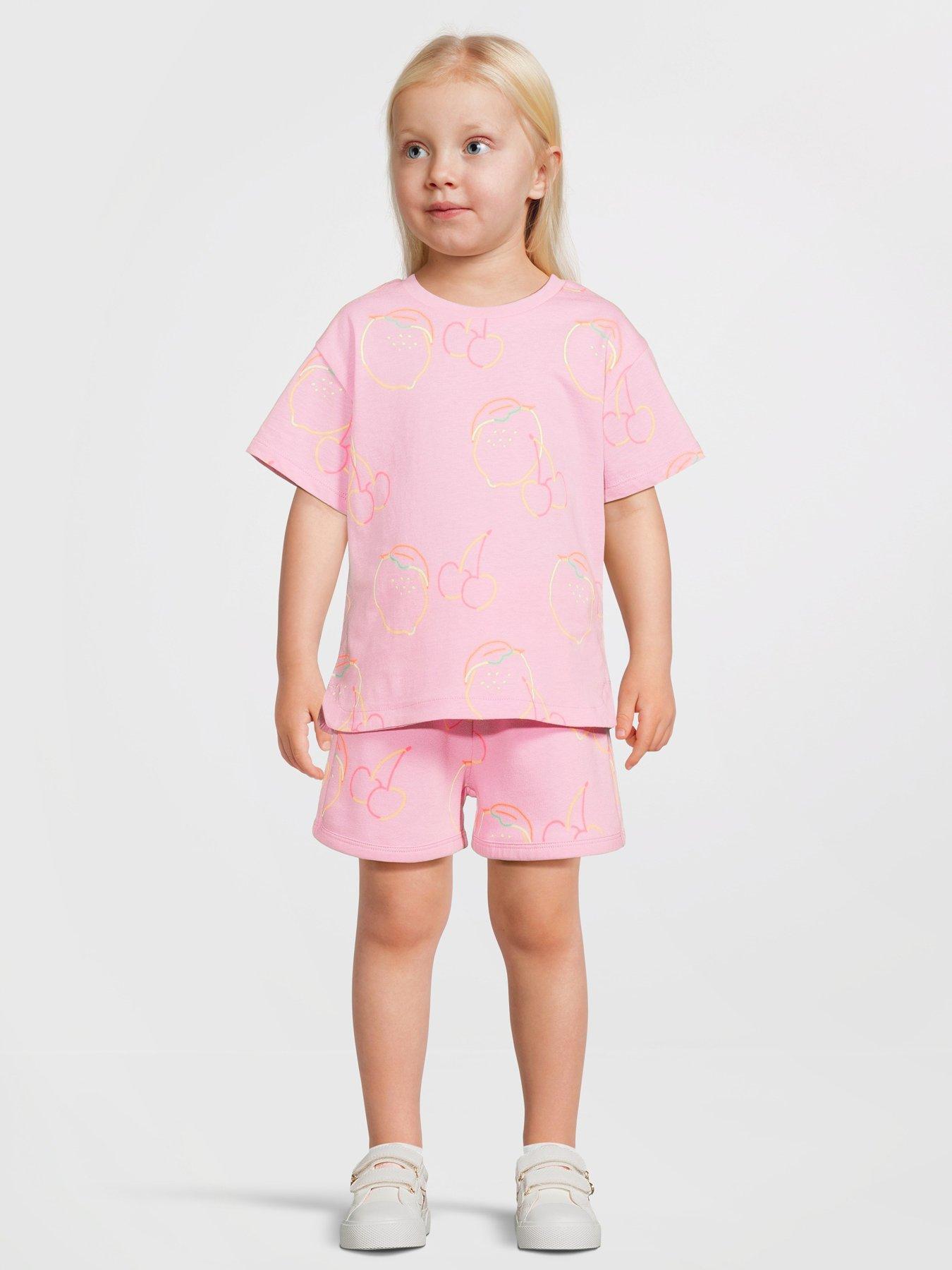The Very Collection Girls T-Shirt And Short Set - Fruit Print