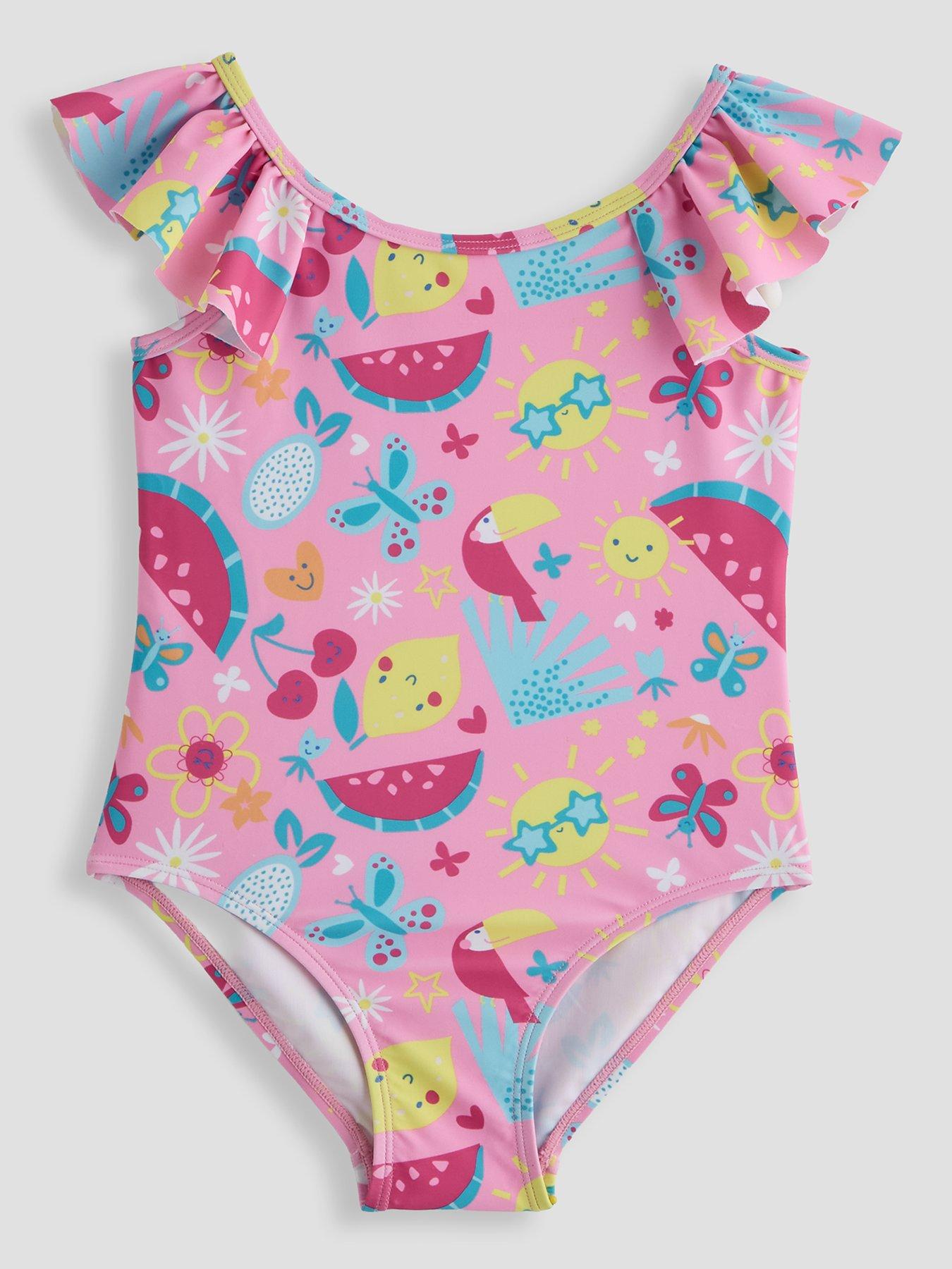 Image 1 of 4 of The Very Collection Bright Fruits Sunshine Swimsuit - Pink