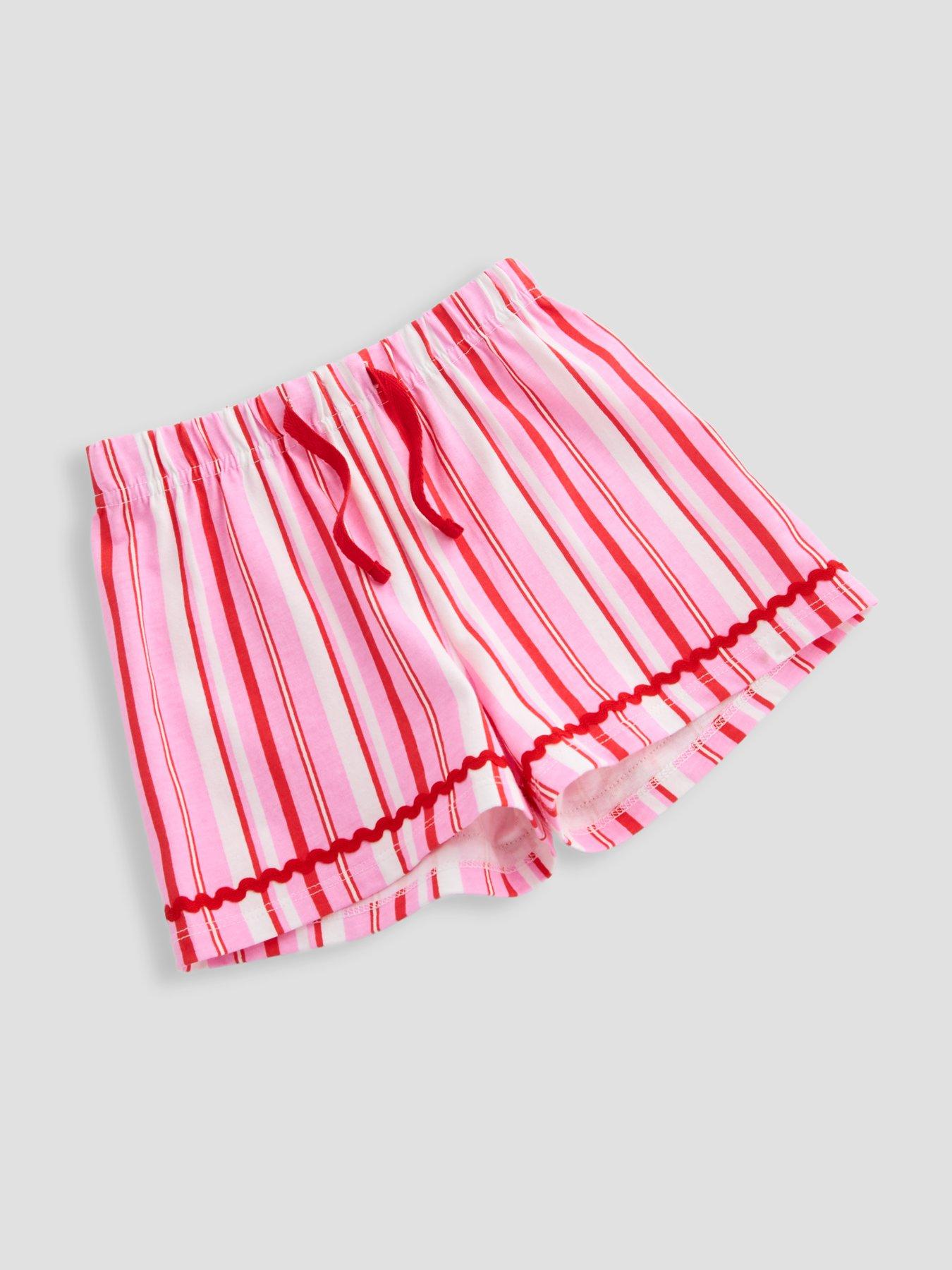 Image 5 of 5 of The Very Collection Stripe Lobster Shortie Pyjamas - Pink