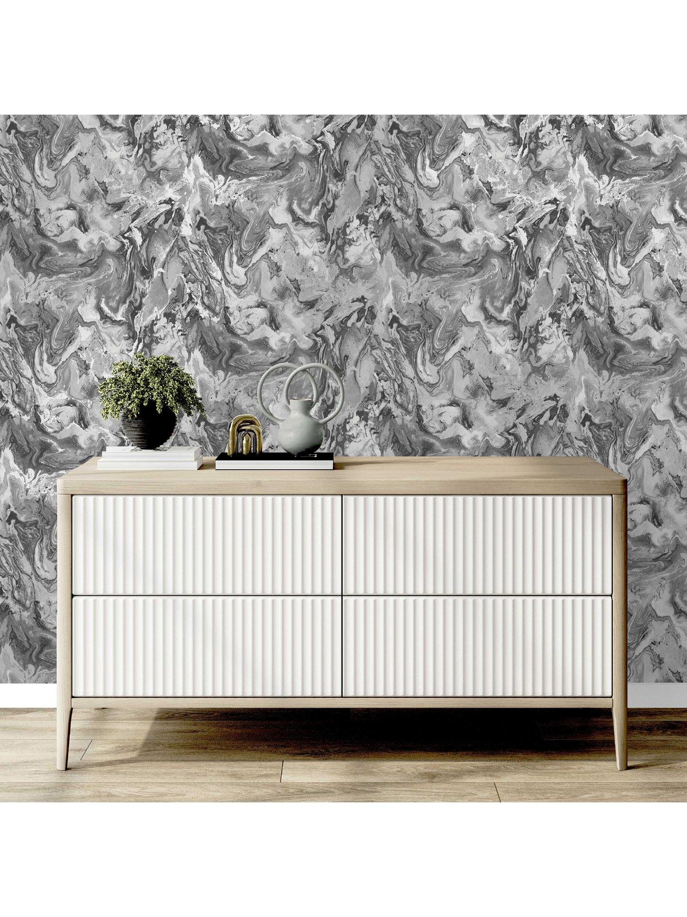  image of fine-decor-metallic-marble-charcoal