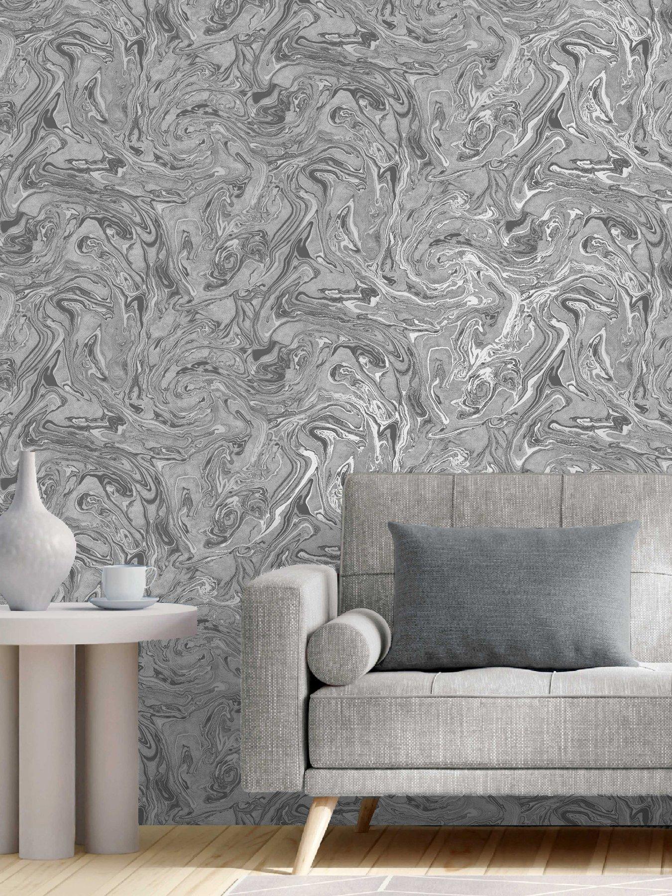 Image 1 of 4 of Fine Decor Marble Stone Charcoal