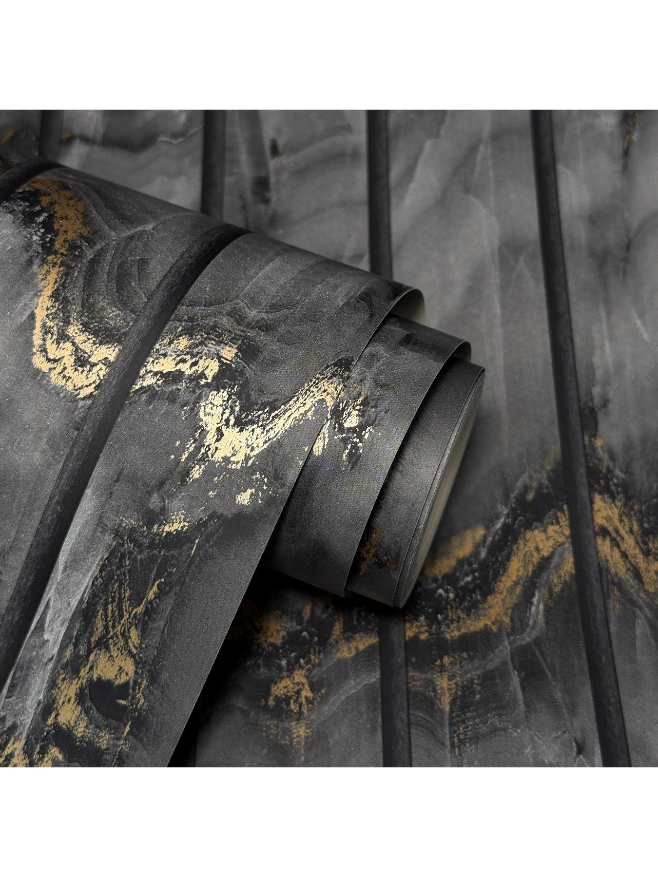 Image 4 of 4 of Fine Decor Marble Slat Panel Charcoal