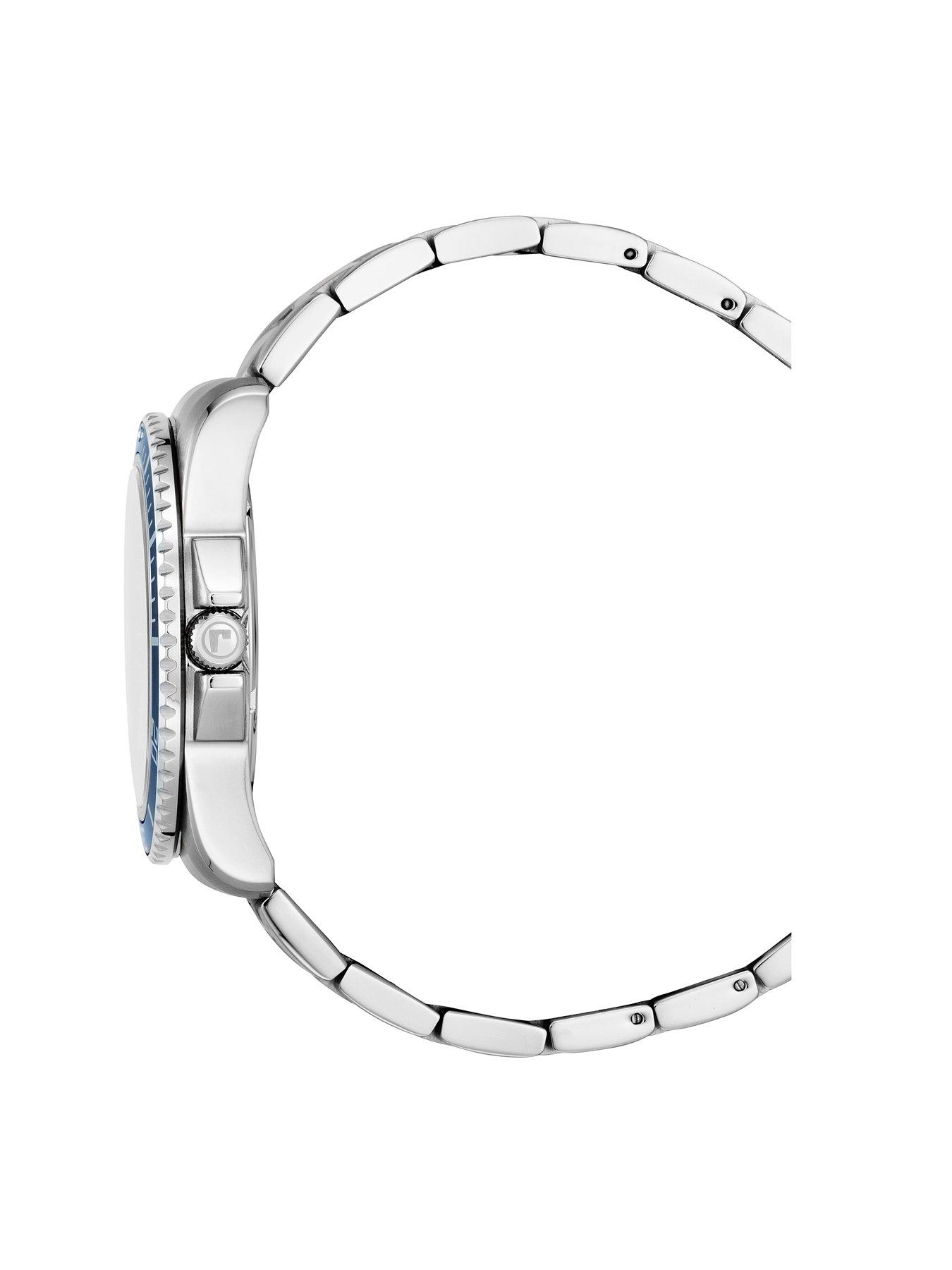  image of roamer-of-switzerland-roamer-swiss-made-nautic-stainless-steel-watch-with-blue-dial