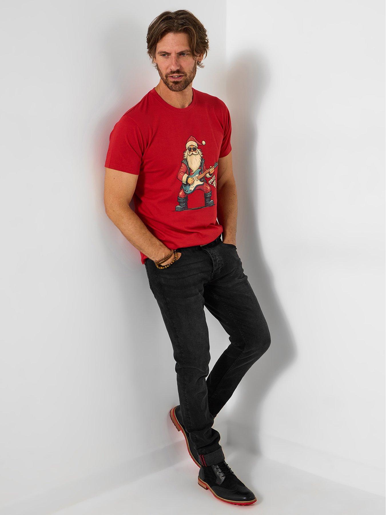  image of joe-browns-santa-rocks-t-shirt