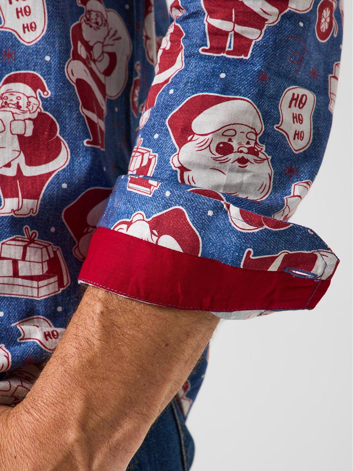  image of joe-browns-superb-santa-long-sleeve-shirt-blue