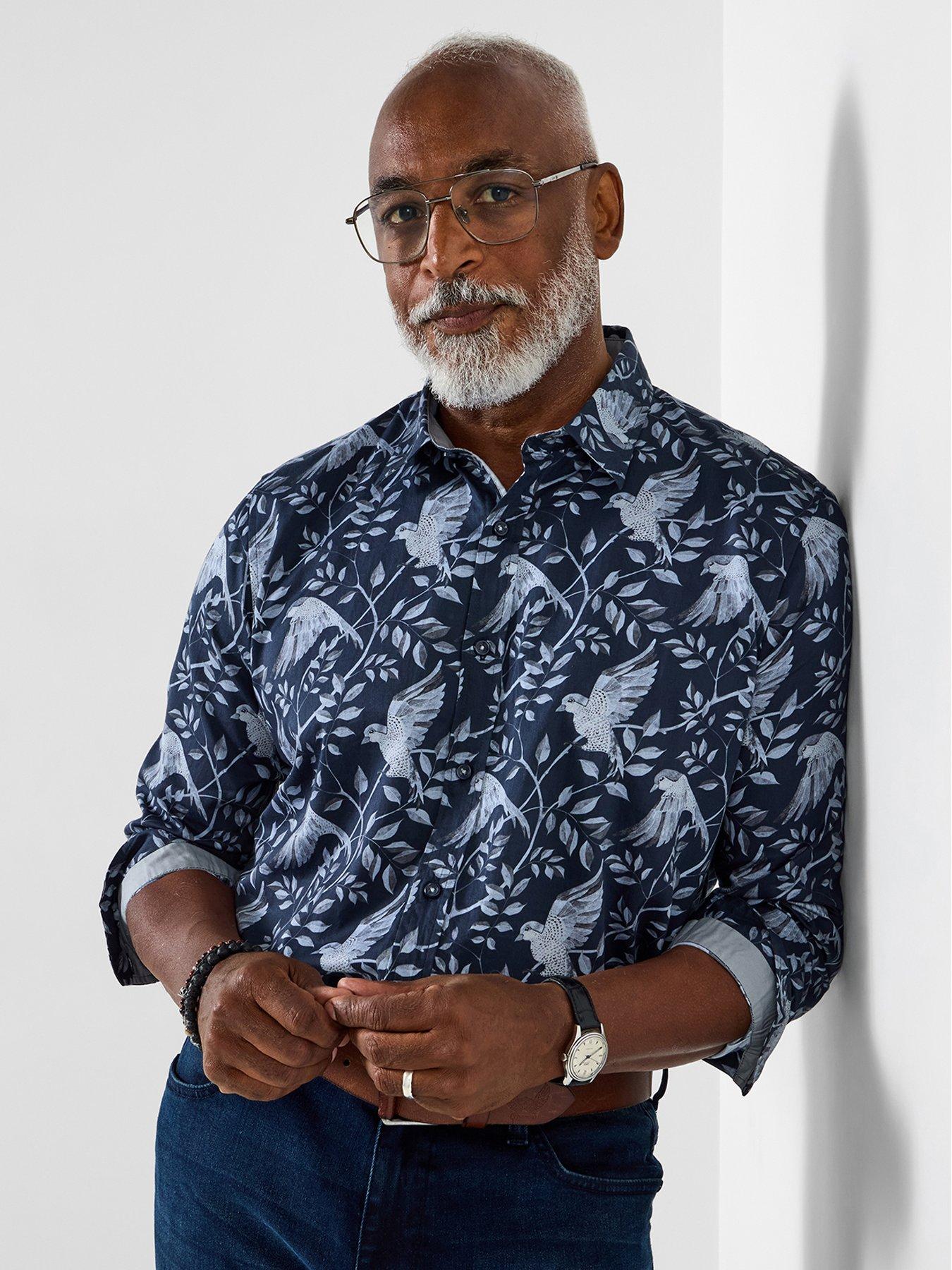 Joe Browns Beautiful Bird Long Sleeve Shirt - Grey