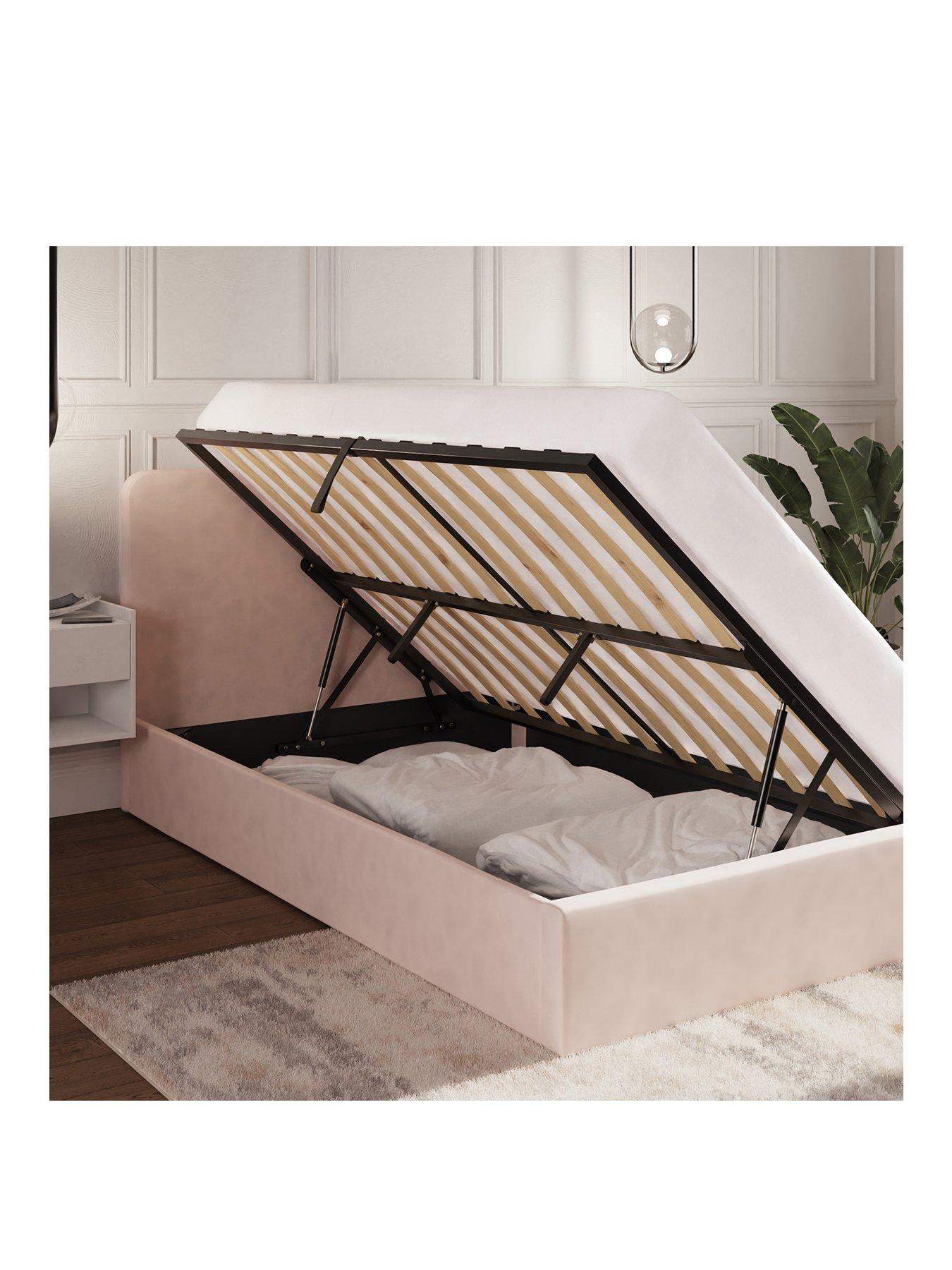 Image 2 of 6 of GFW Chiswick Side Lift Up Ottoman&nbsp;Bed with Mattress Options (Buy &amp; SAVE!)