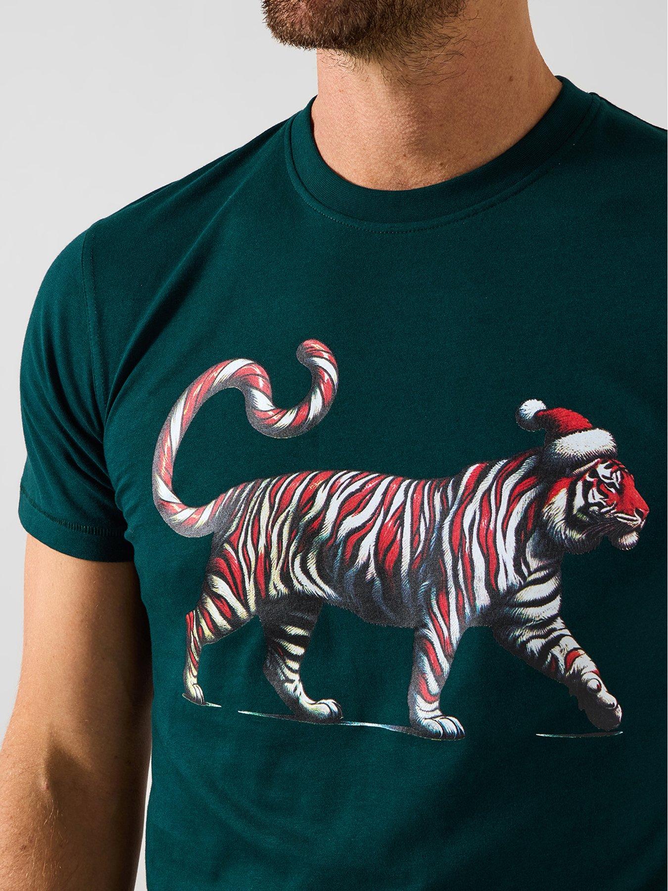 Image 3 of 5 of Joe Browns Candy Cane Tiger T-shirt