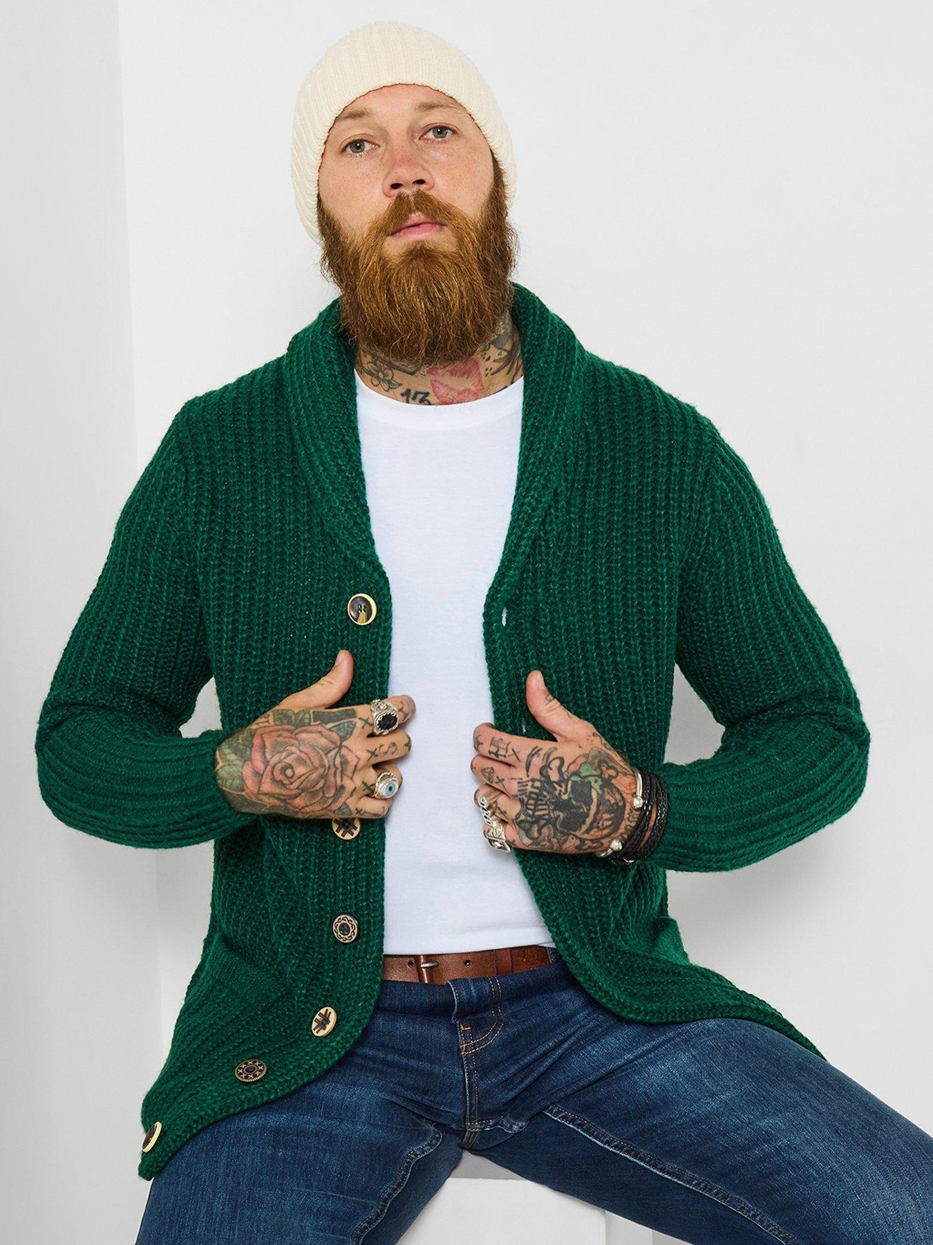 Joe Browns Reel Shawl Knitted Cardigan - Green