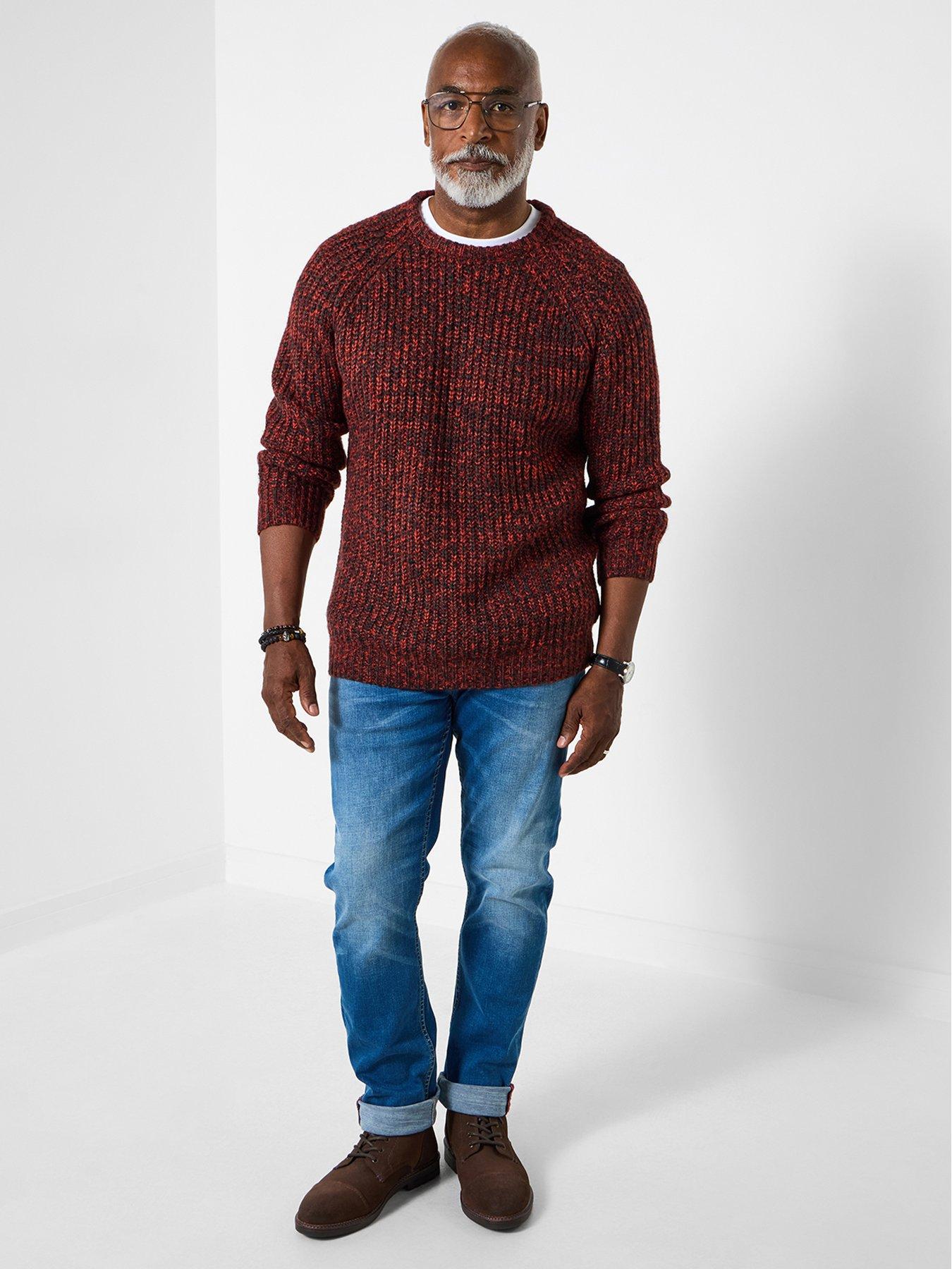  image of joe-browns-reel-knitted-jumper-orange