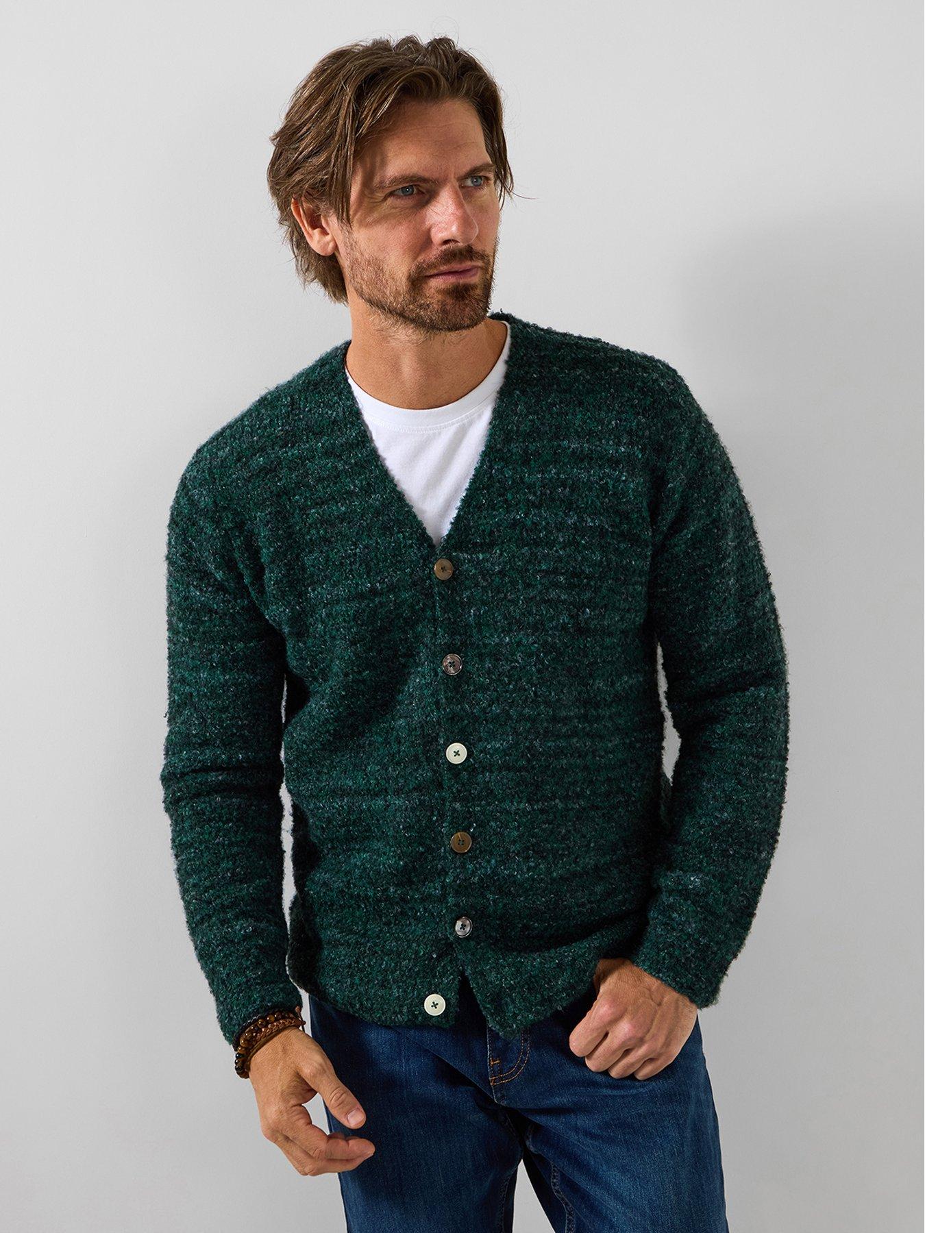 Joe Browns Supersoft V Neck Knitted Cardigan - Green