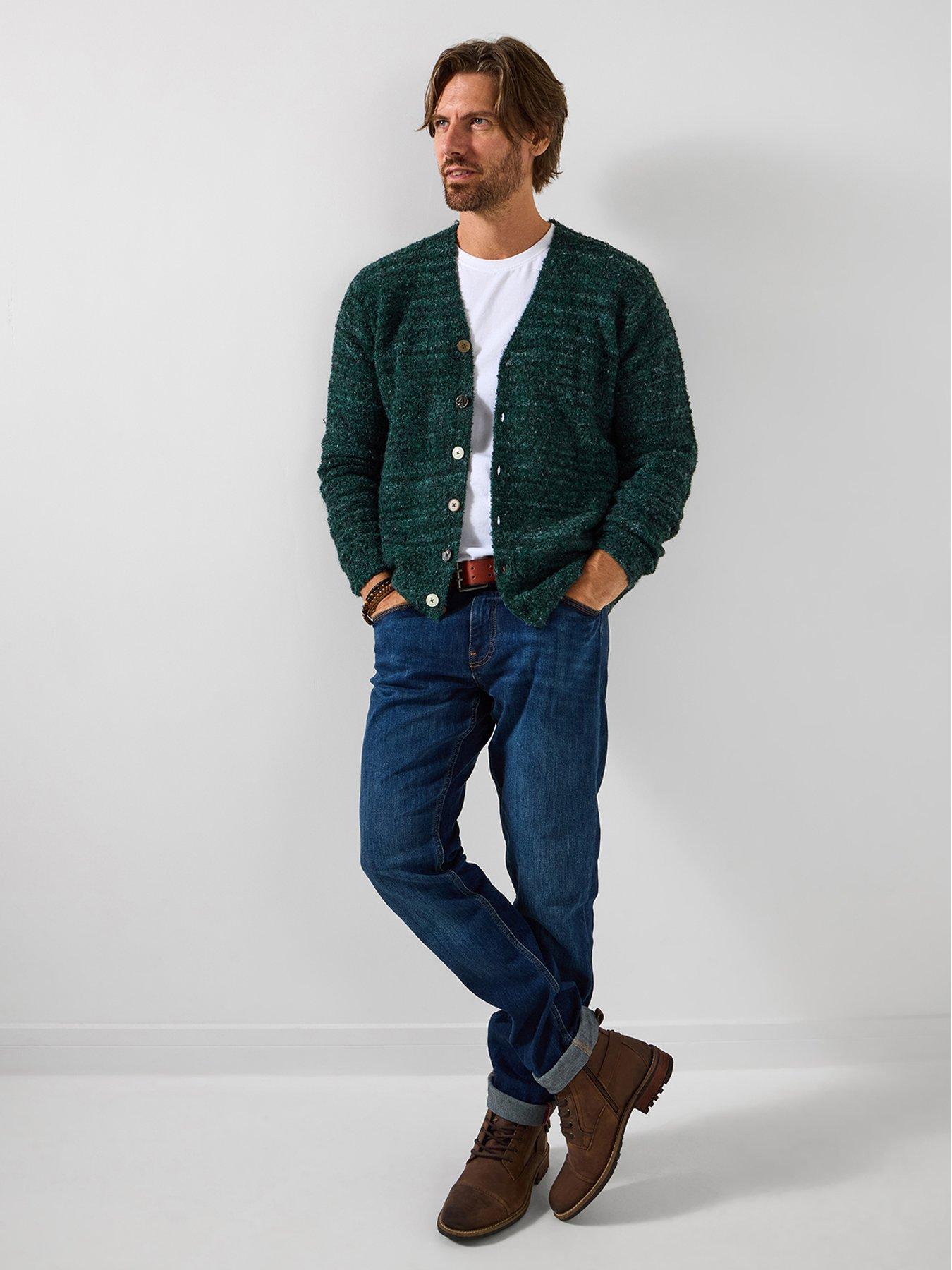 Image 3 of 6 of Joe Browns Supersoft V Neck Knitted Cardigan - Green