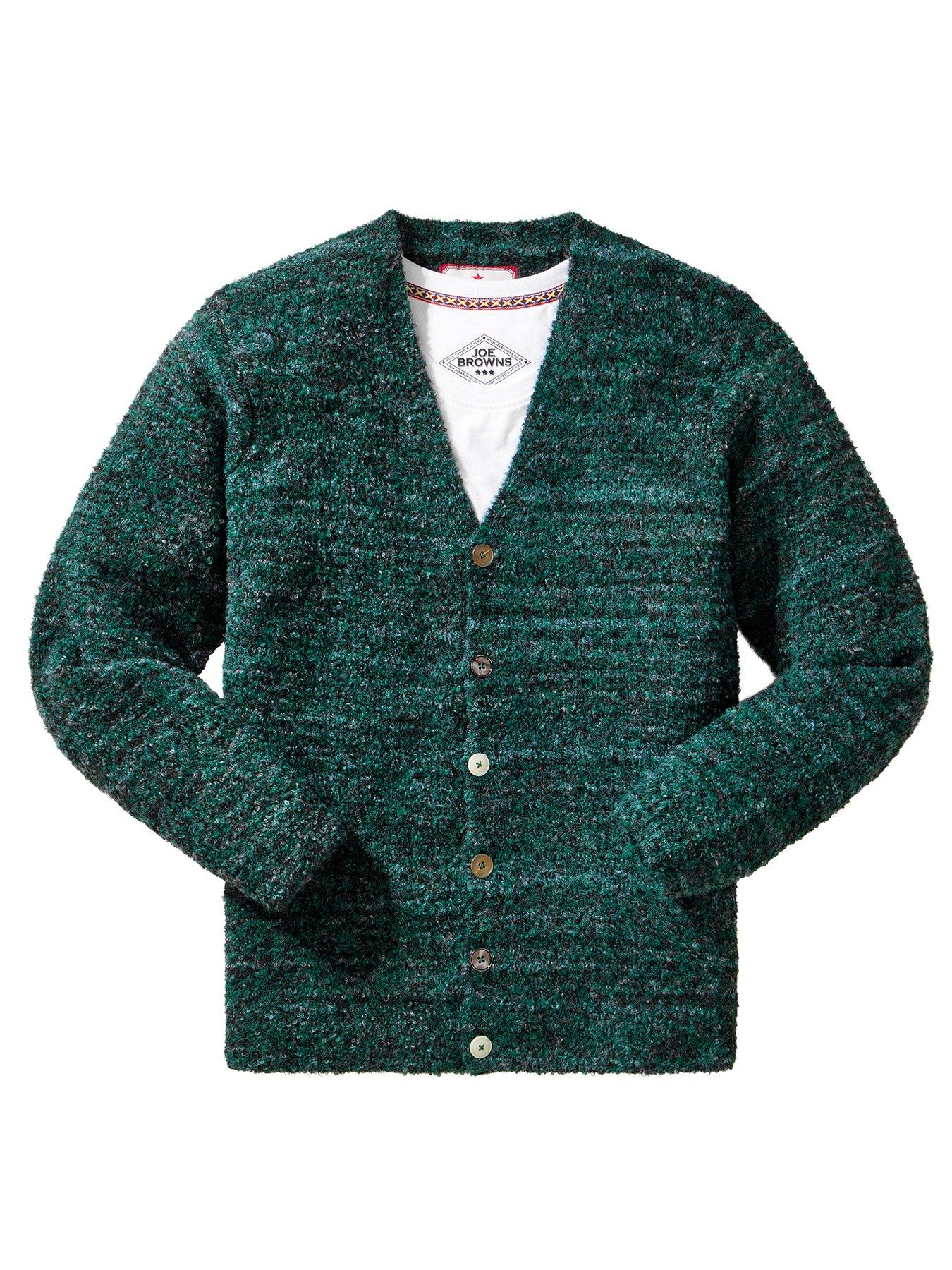 Image 6 of 6 of Joe Browns Supersoft V Neck Knitted Cardigan - Green