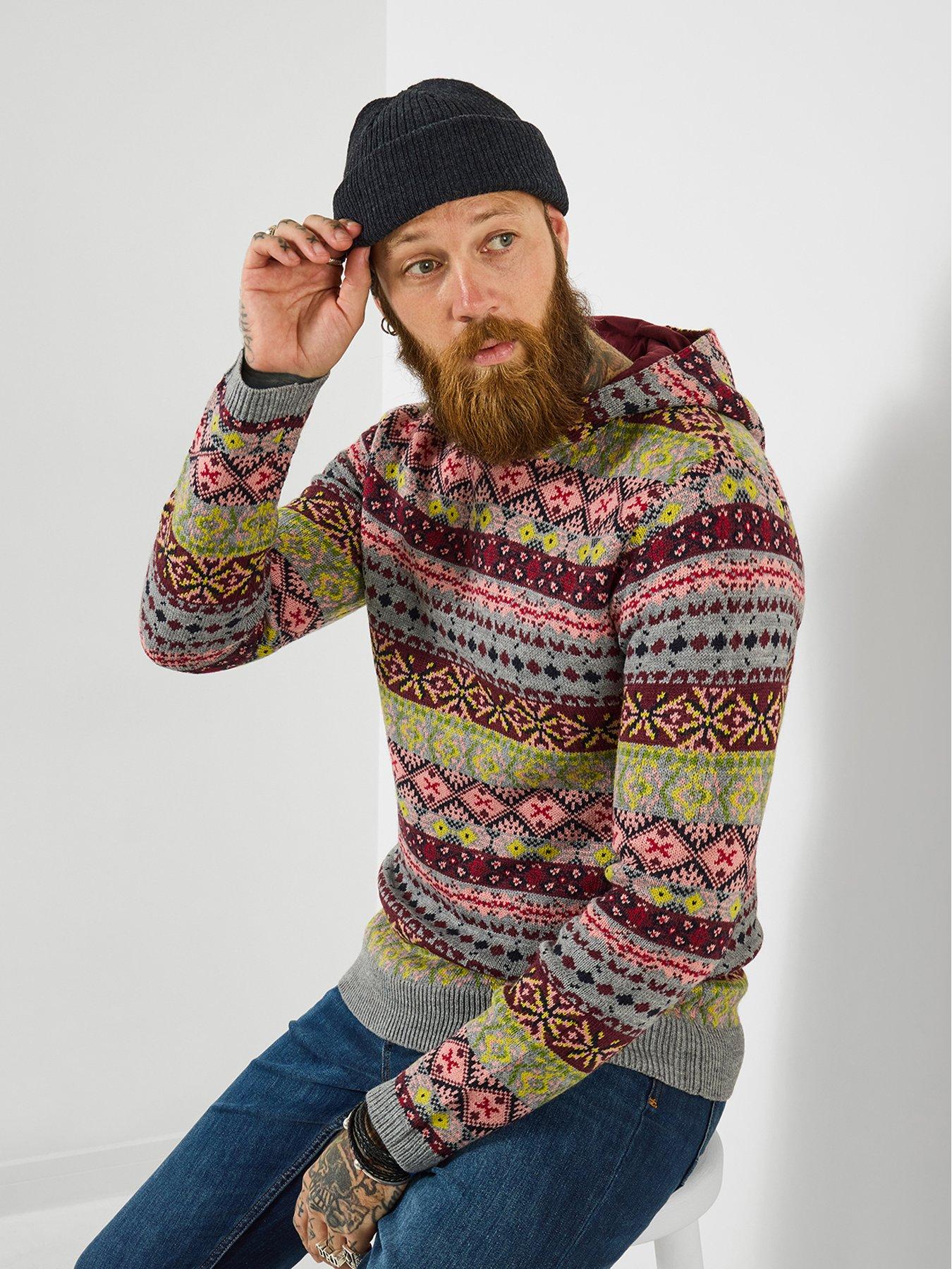 Joe Browns Fabulous Fairisle Knitted Hoodie - Multi