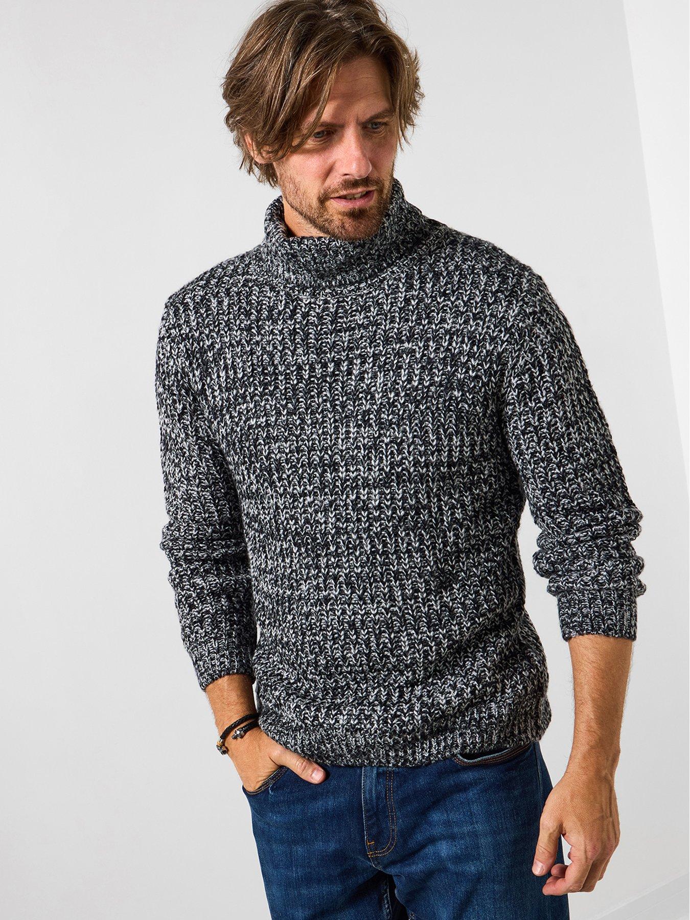Joe Browns Reel Roll Neck Knitted Jumper - Grey