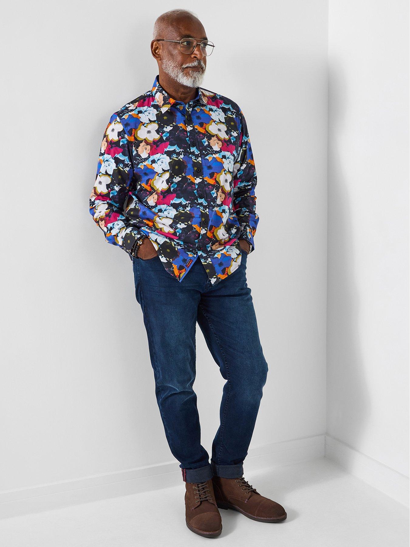  image of joe-browns-picture-perfect-long-sleeve-floral-shirt