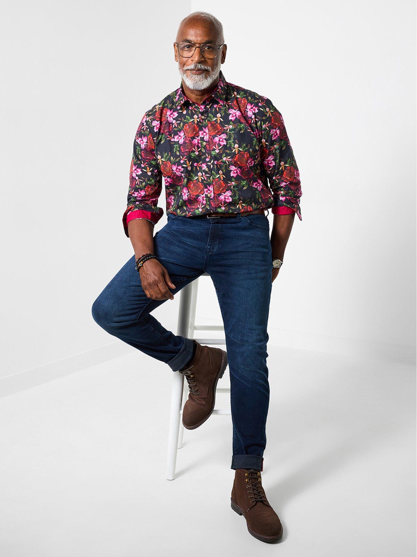  image of joe-browns-remarkable-floral-long-sleeve-shirt