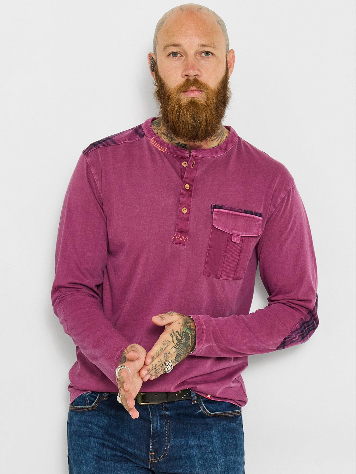 Joe Browns Joe Browns Twist Of Personality Henley Long Sleeve T-shirt