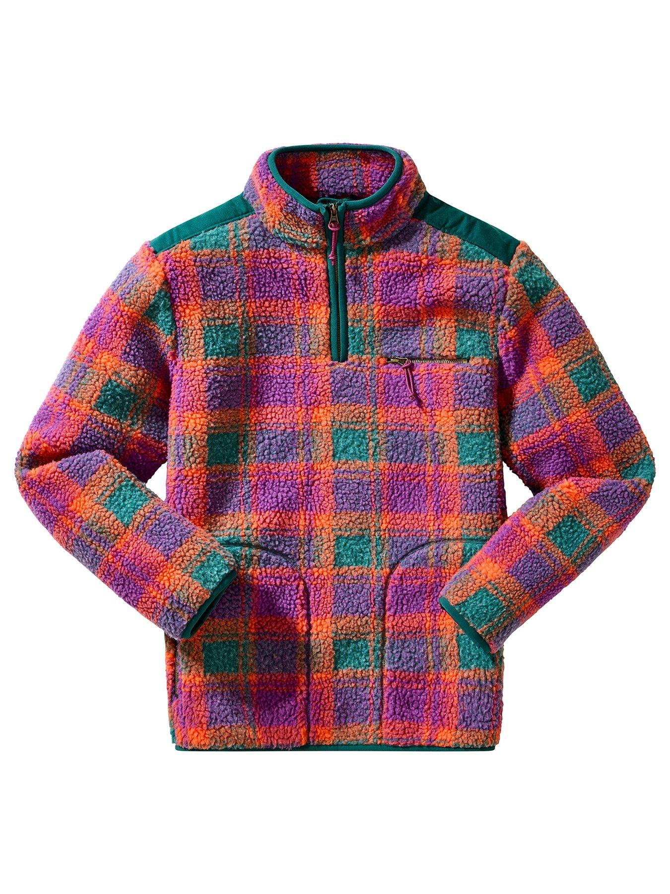 Image 5 of 5 of Joe Browns Brilliant Borg Check Funnel 1/4 Zip Sweat