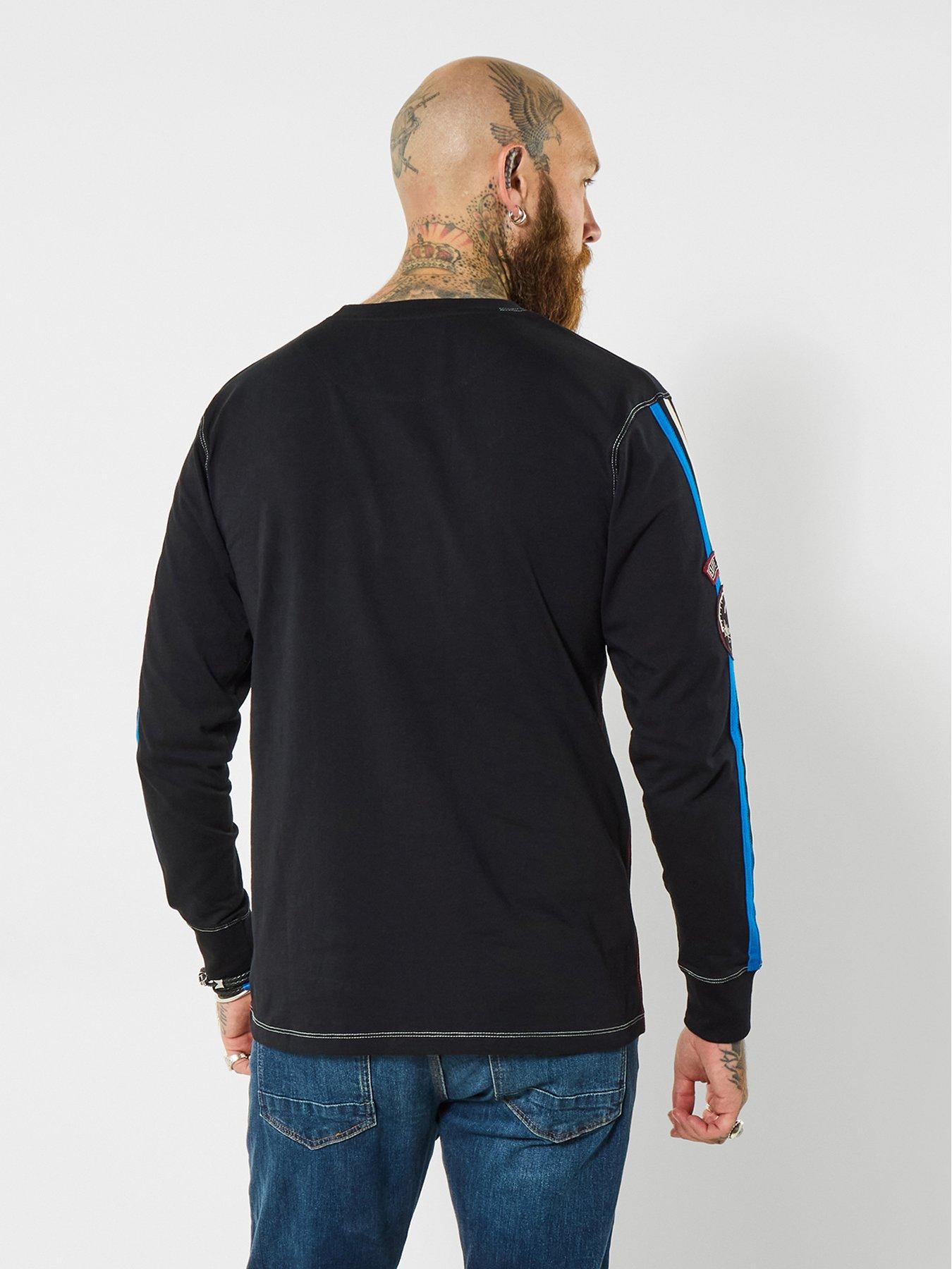  image of joe-browns-hit-the-track-longsleeve-zip-sweat-black
