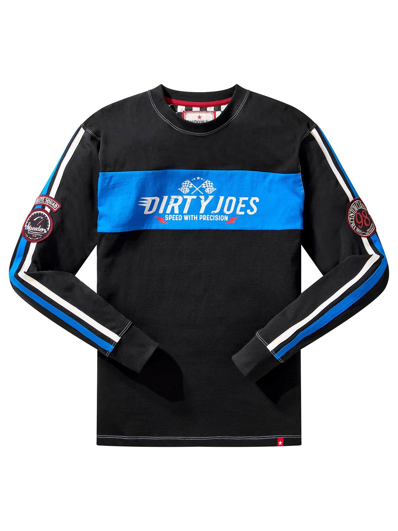  image of joe-browns-hit-the-track-longsleeve-zip-sweat-black