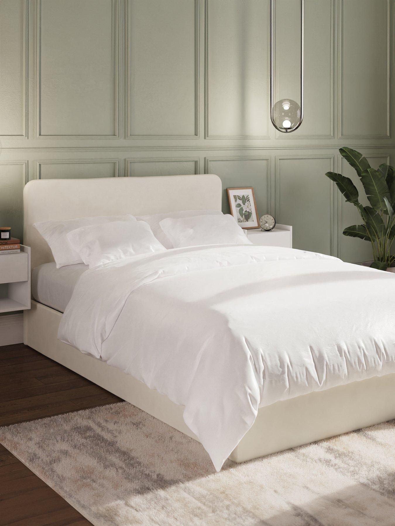 GFW Chiswick Side Lift Up Ottoman King Bed With Sleepycastle Pocket Mattress