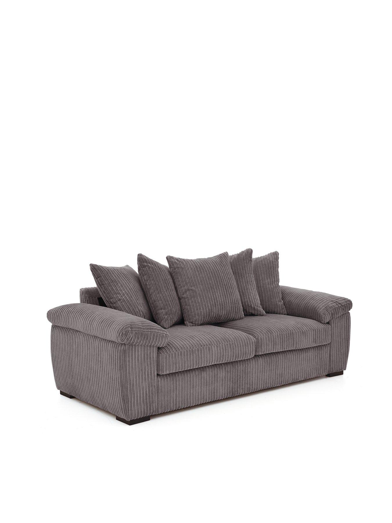 Image 3 of 7 of The Very Collection Amalfi Scatter Back 3&nbsp;Seater Sofa&nbsp;+ Armchair - Charcoal - (Buy &amp; SAVE!)