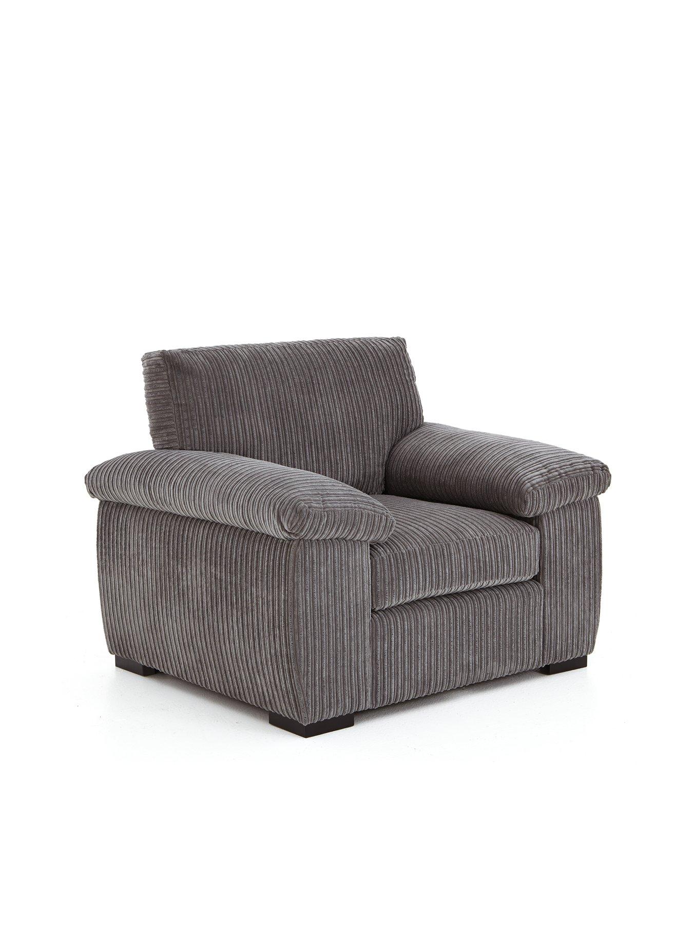 Image 4 of 7 of The Very Collection Amalfi Scatter Back 3&nbsp;Seater Sofa&nbsp;+ Armchair - Charcoal - (Buy &amp; SAVE!)
