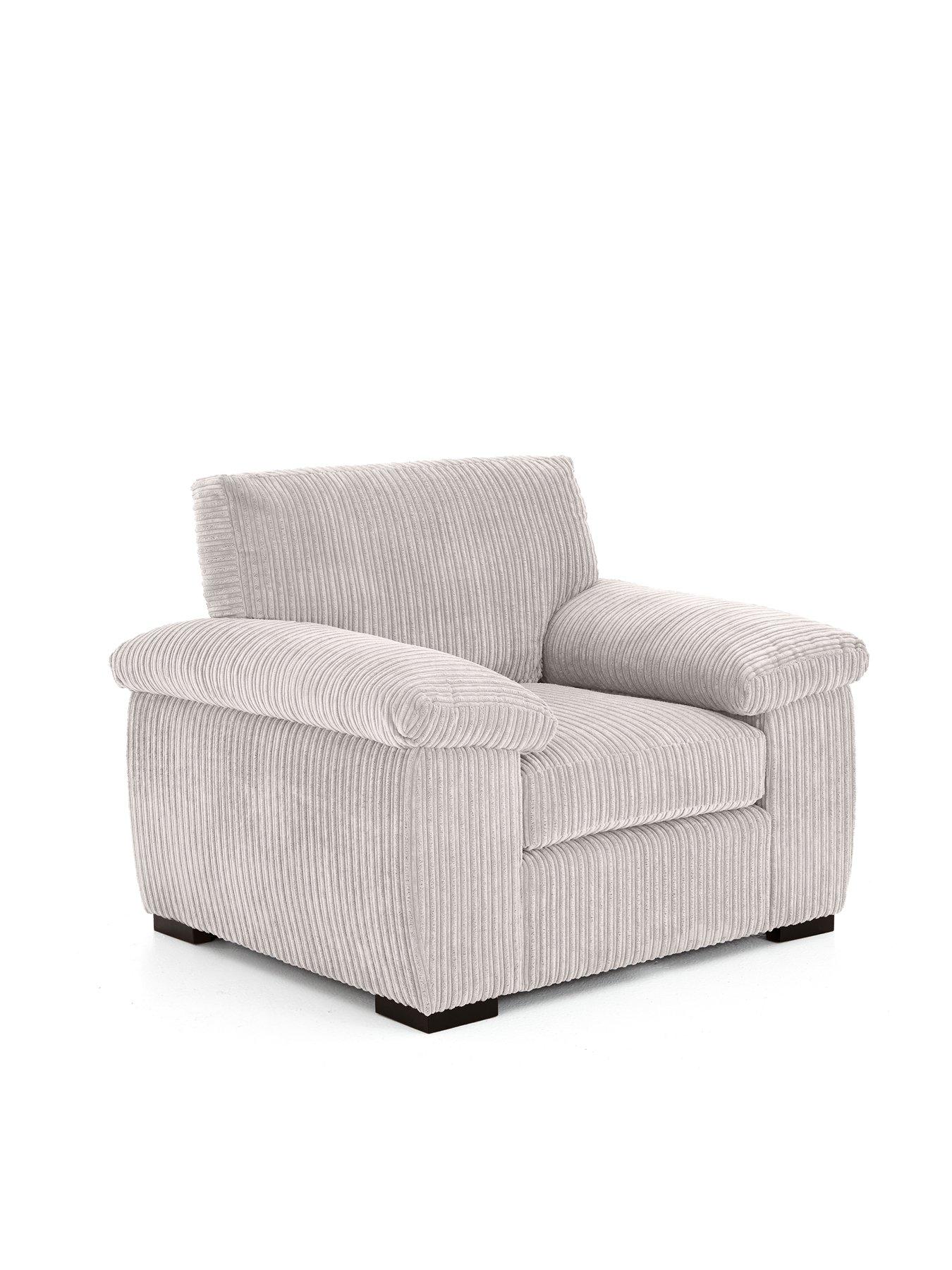 Image 4 of 7 of The Very Collection Amalfi Standard Back 3 Seater Sofa and Armchair Set (Buy &amp; SAVE!) - Silver&nbsp;- FSC&reg; Certified