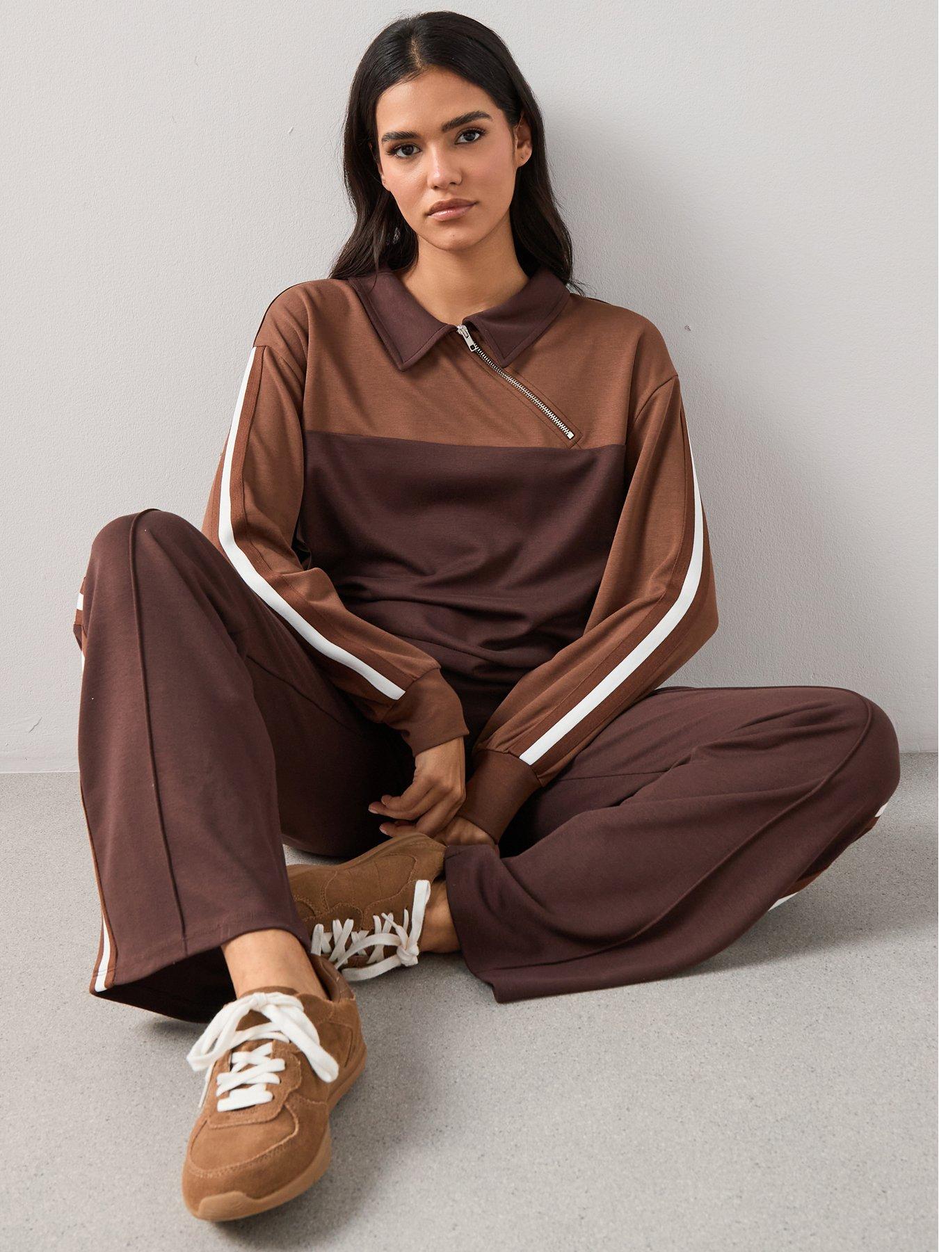 Image 6 of 6 of The Very Collection Asymetric Zip Soft Touch Sweatshirt