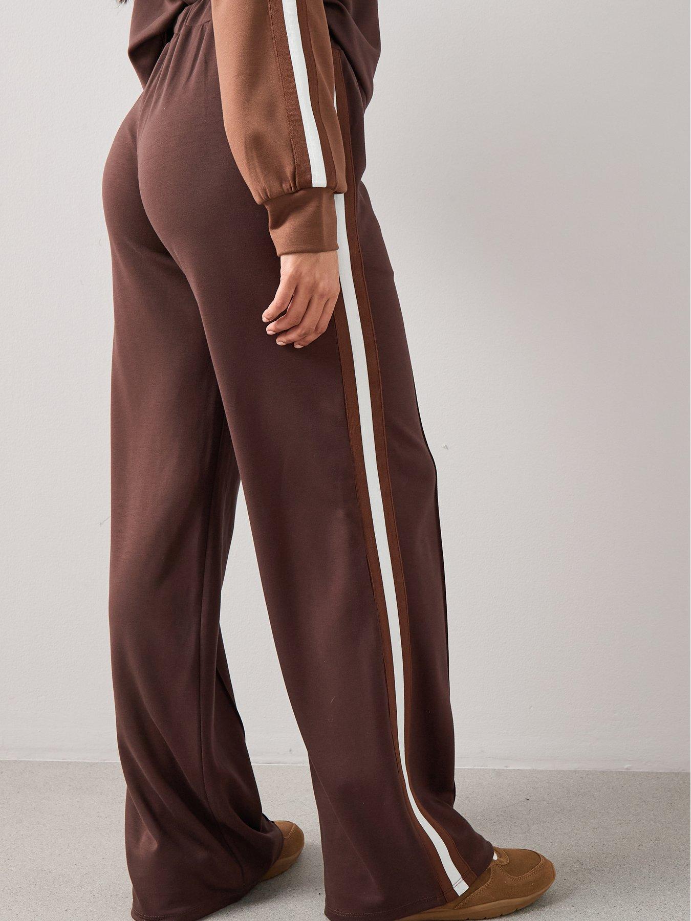 Image 4 of 6 of The Very Collection Soft Touch Side Stripe Wide Leg Jogger