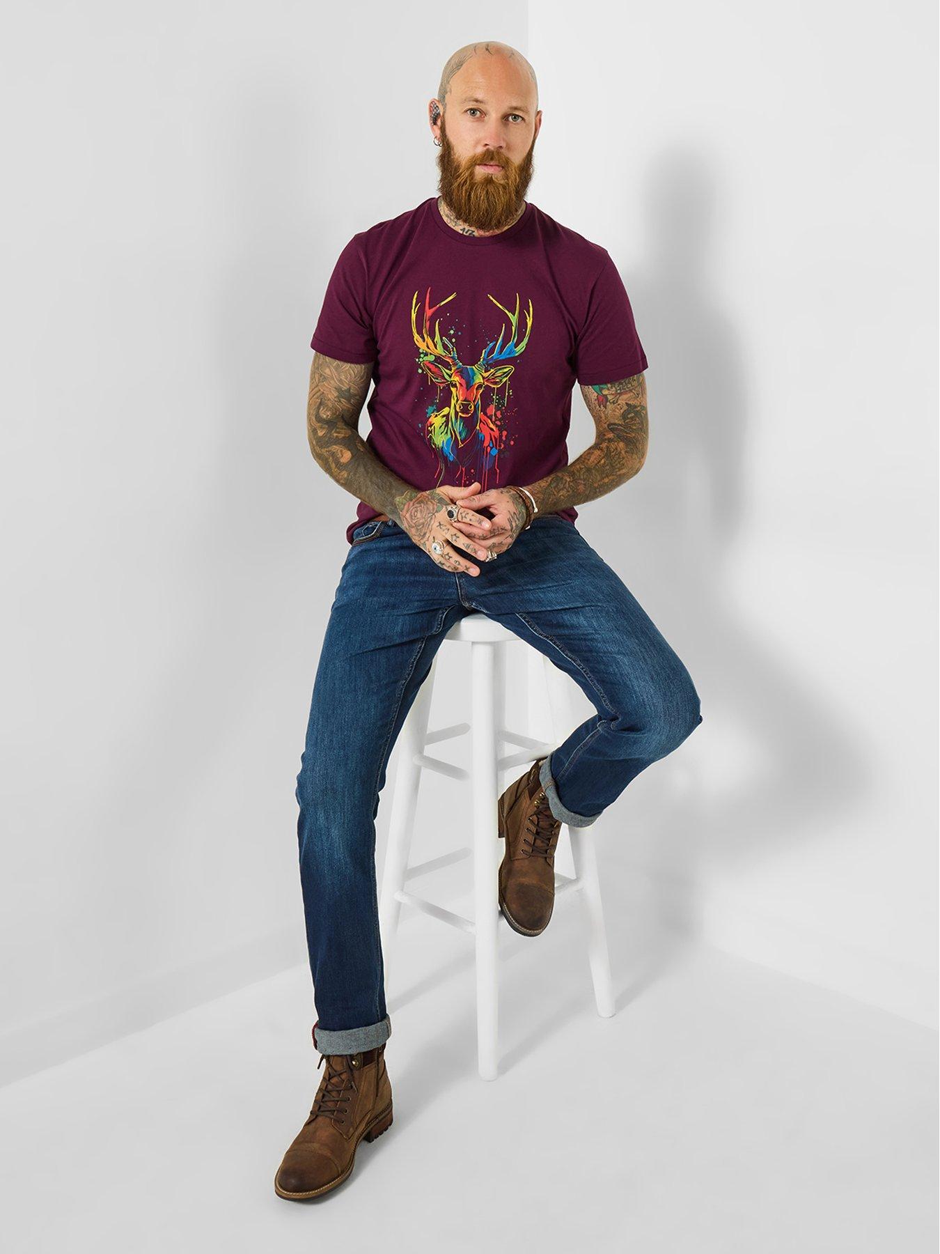  image of joe-browns-sensational-stag-t-shirt